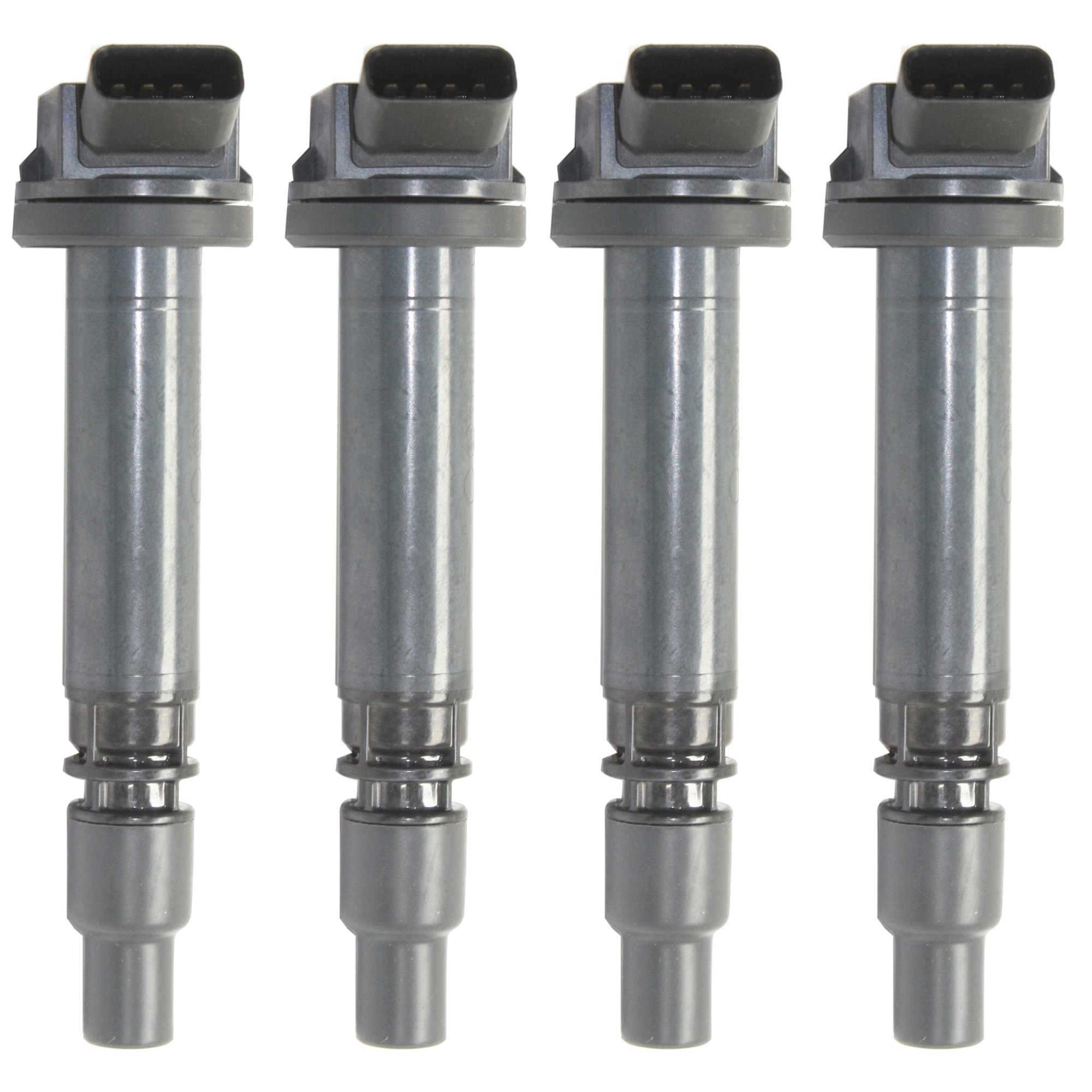 AM GS300-06-06-4RUNNER 10-22 IGNITION COIL 12V 4 Male Terminals Blade Type Silver Valve Cover Mounting Location Set of 4 SKU SET REPT504630-4