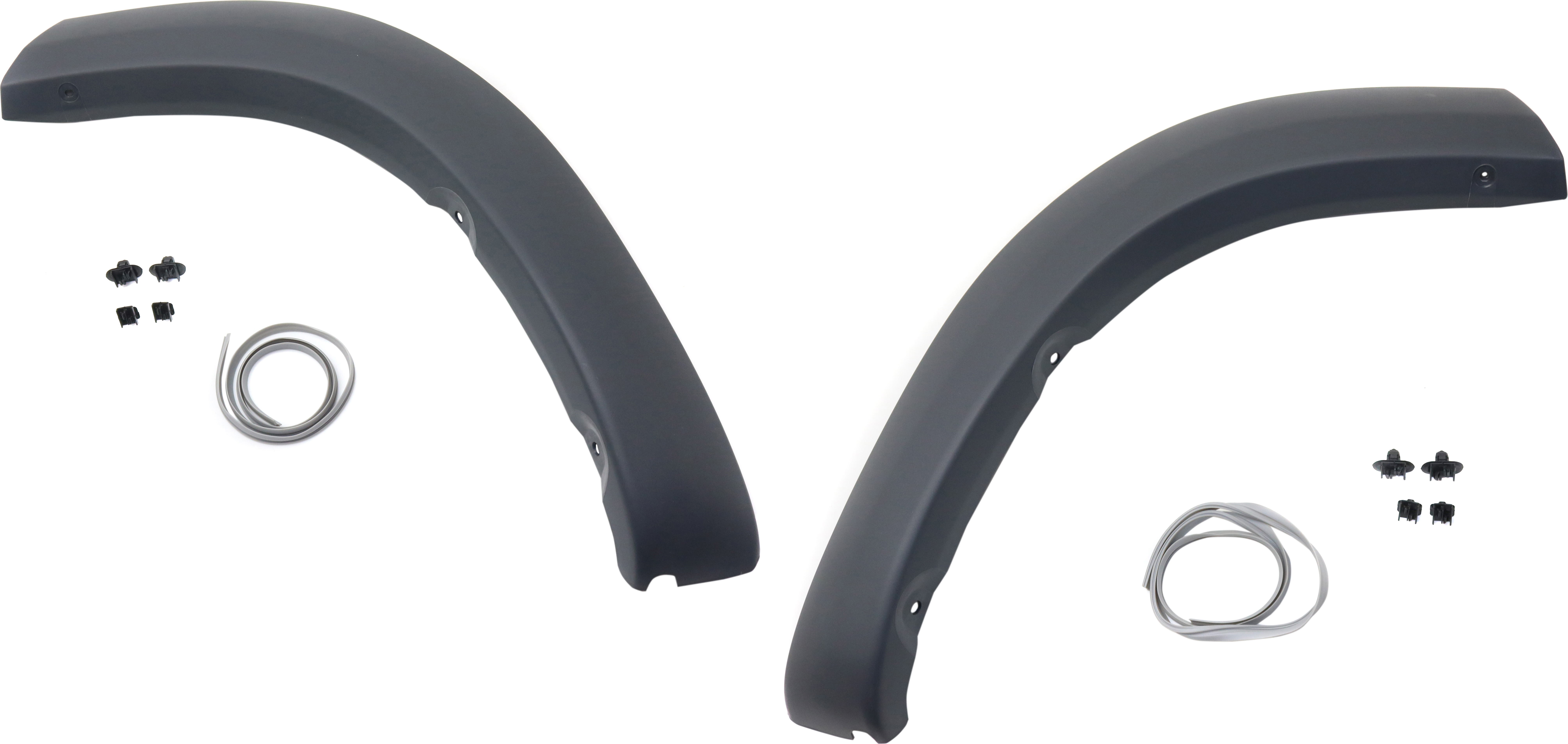 AM RAV4-01-05 REAR WHEEL OPENING MOLDING RH AND LH Rear Section Black Paint to Match SKU SET REPT553901 Partslink TO1768101 TO1769101 OEM 7565342070C0-7565442070C0