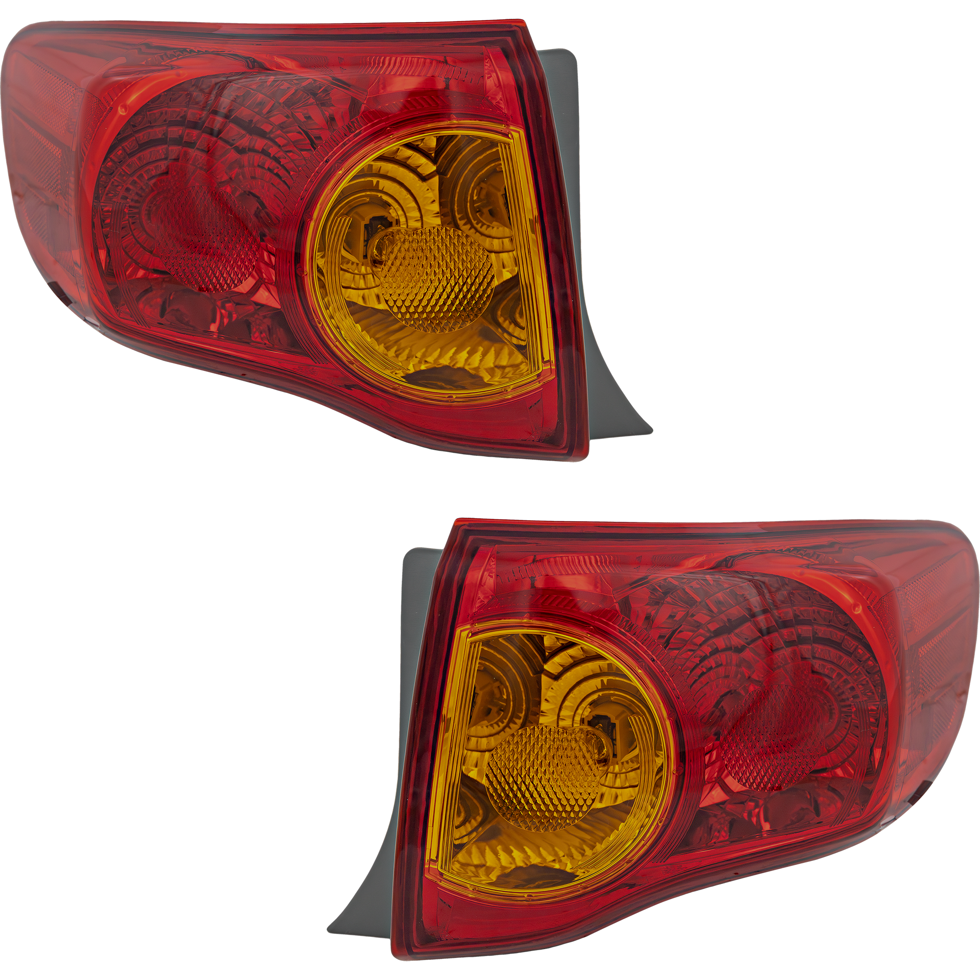 AM COROLLA 09-10 TAIL LAMP RH AND LH Outer Assembly Halogen North Built Vehicle SKU SET REPT730103 Partslink TO2801175 TO2800175 OEM 8155002460-8156002460