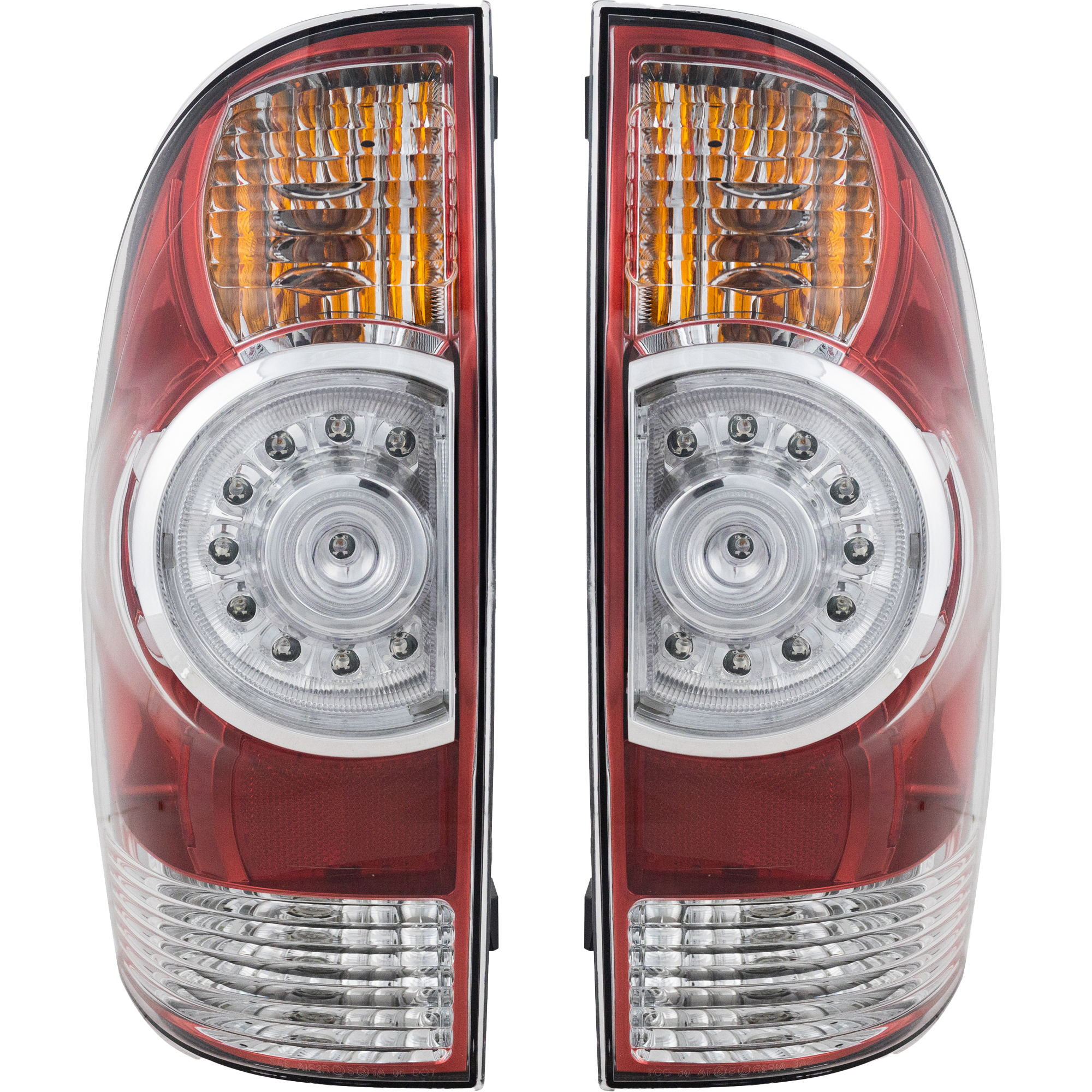 AM TACOMA 08-15 TAIL LAMP RH AND LH Assembly LED Clear Lens CAPA SKU SET REPT730119Q Partslink TO2800177C TO2801177C OEM 8155004160-8156004160