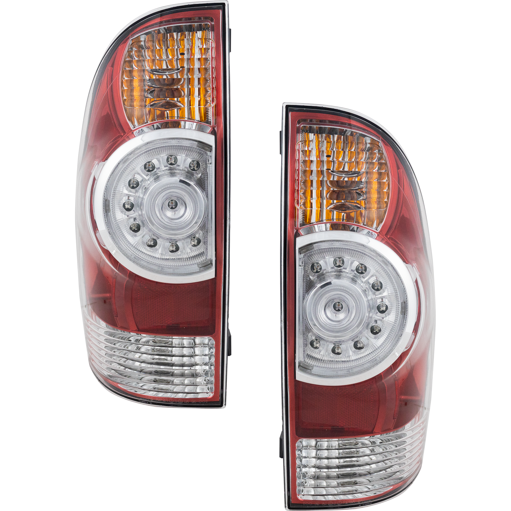 AM TACOMA 08-08 TAIL LAMP RH AND LH Assembly LED Clear Lens SKU SET REPT730119 Partslink TO2800177 TO2801177 OEM 8155004160-8156004160