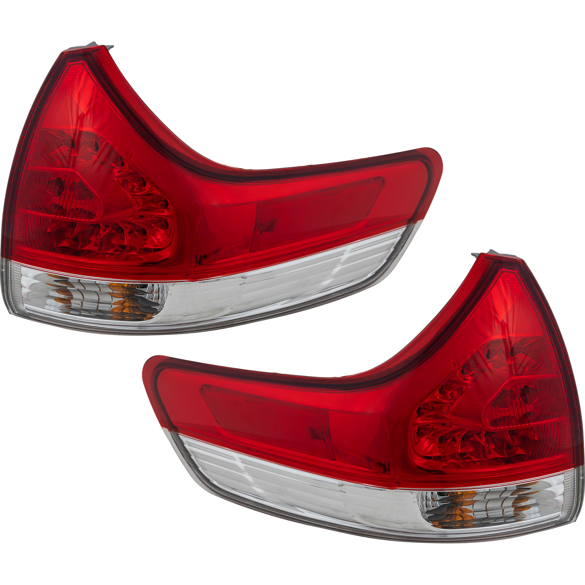 AM SIENNA 11-14 TAIL LAMP RH AND LH Outer Assembly Halogen Set of 2 CAPA SKU SET REPT730133Q Partslink TO2805107C TO2804107C OEM 8155008030-8156008030