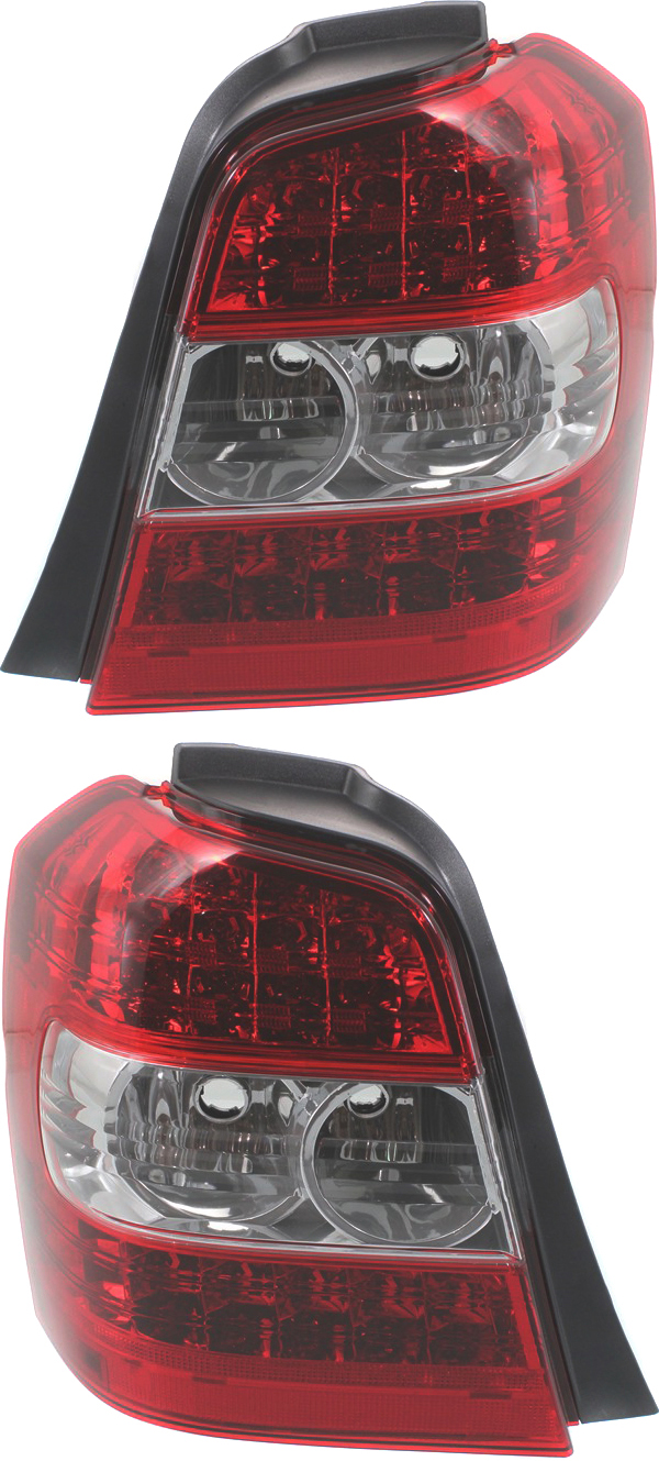 AM HIGHLANDER 06-07 TAIL LAMP RH AND LH Lens and Housing Clear and Red Lens Hybrid Model SKU SET REPT730147 Partslink TO2801162 TO2800162 OEM 8155148130-8156148130