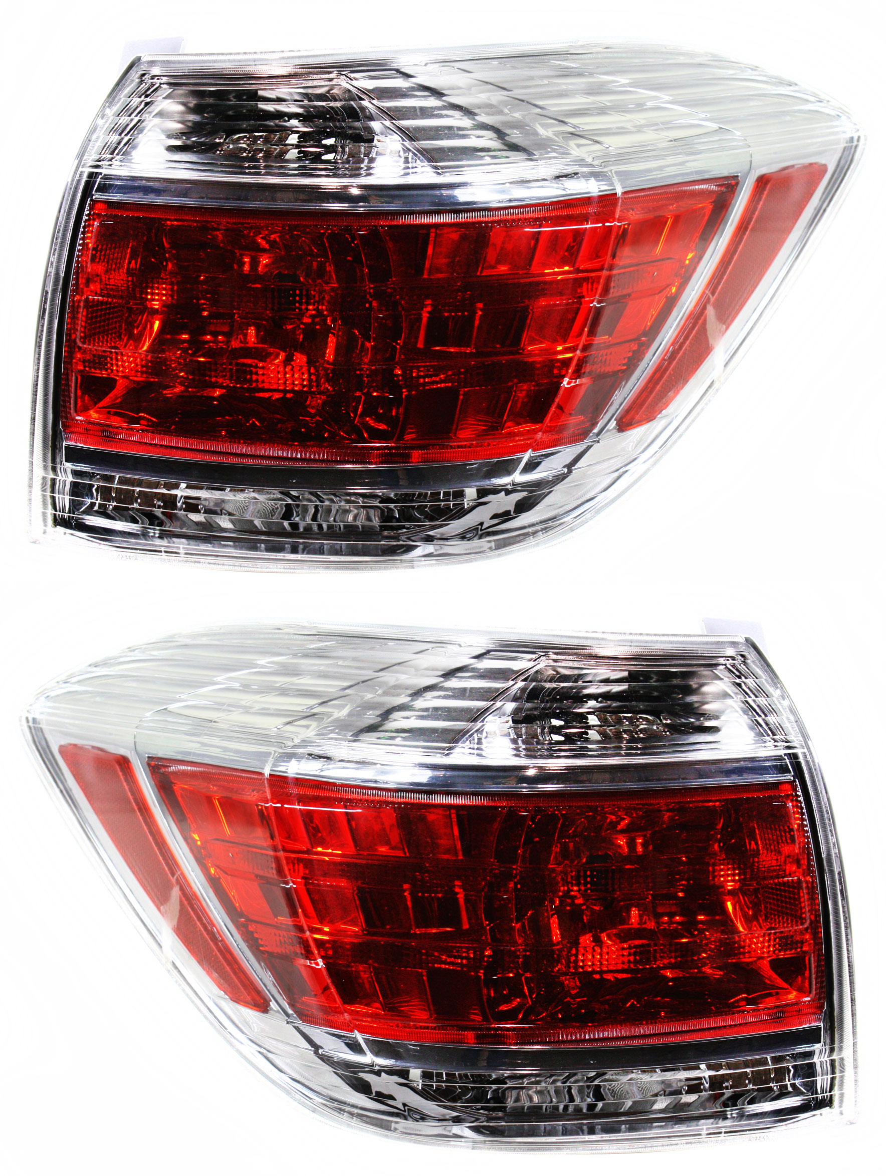 AM HIGHLANDER 11-13 TAIL LAMP RH AND LH Lens and Housing Clear and Red Lens Hybrid Model SKU SET REPT730153 Partslink TO2819149 TO2818149 OEM 8155148270-8156148270