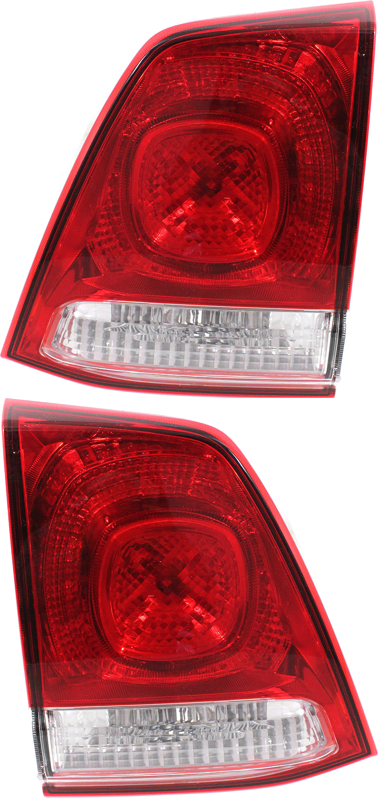 AM LAND CRUISER 08-11 TAIL LAMP RH AND LH Inner Assembly Halogen Set of 2 SKU SET REPT730177 Partslink TO2803100 TO2802100 OEM 8158160200-8159160230