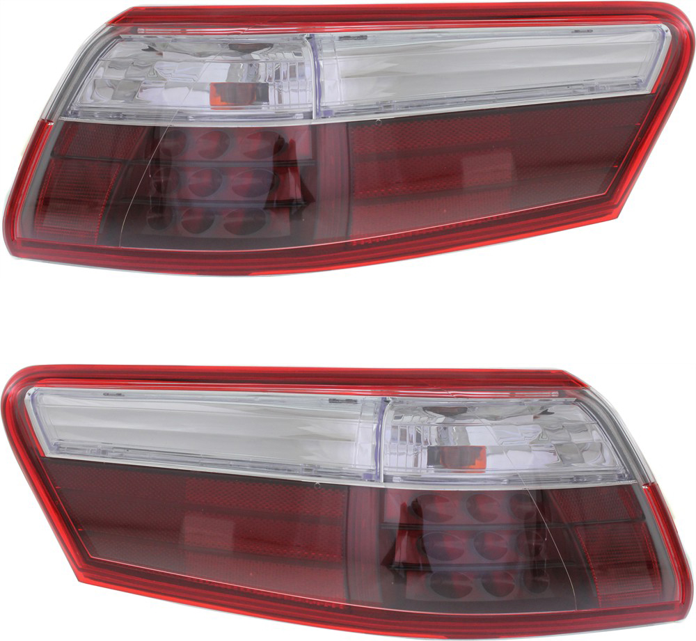 AM CAMRY 07-09 TAIL LAMP RH AND LH Outer Assembly LED Hybrid Model Japan USA Built Vehicle SKU SET REPT730315 OEM 8155133490 PFM 8156133490 PFM