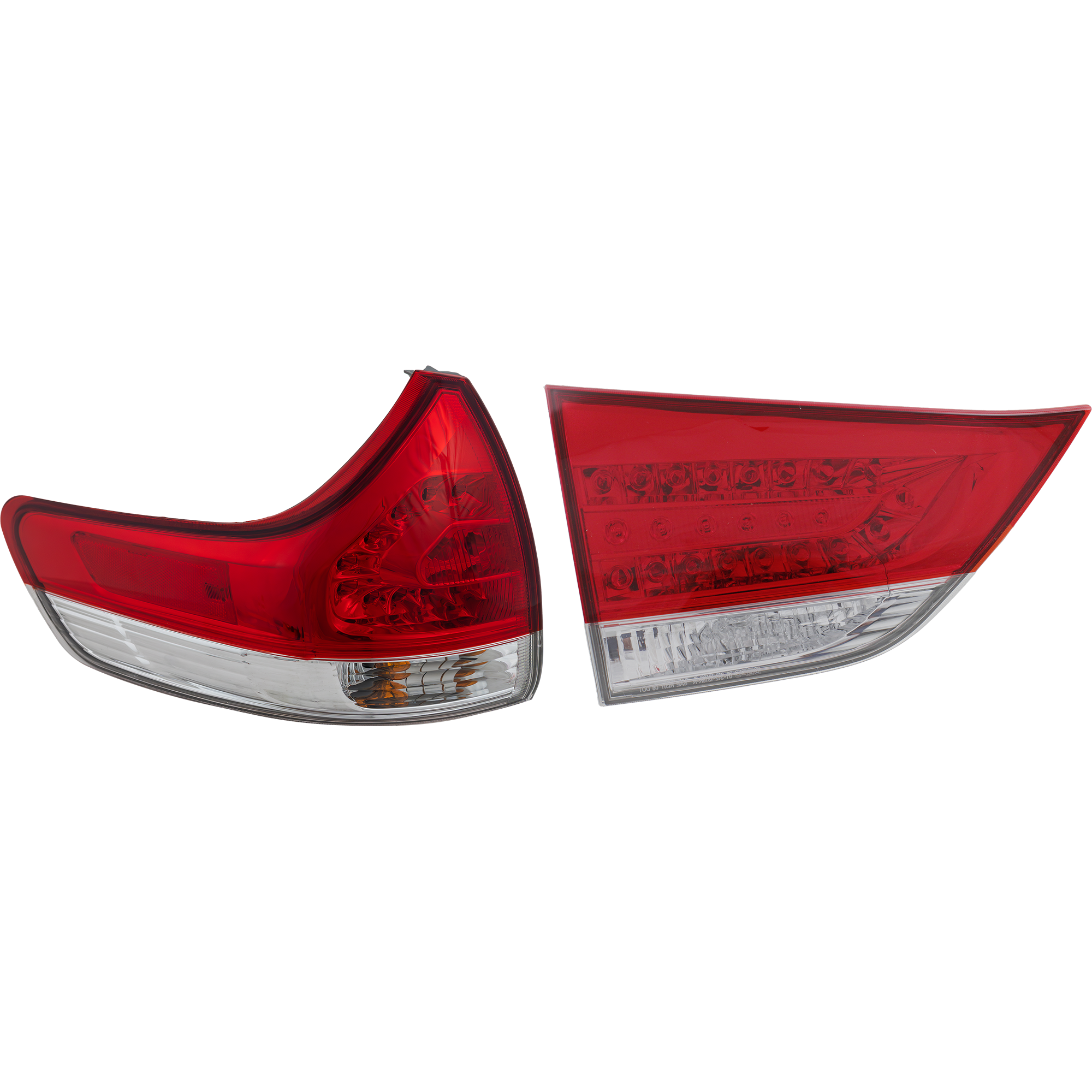 AM SIENNA 12-14 TAIL LAMP LH Inner and Outer Halogen CAPA SKU SET REPT730320Q Partslink TO2802125C TO2804107C OEM 8156008030-8159008011