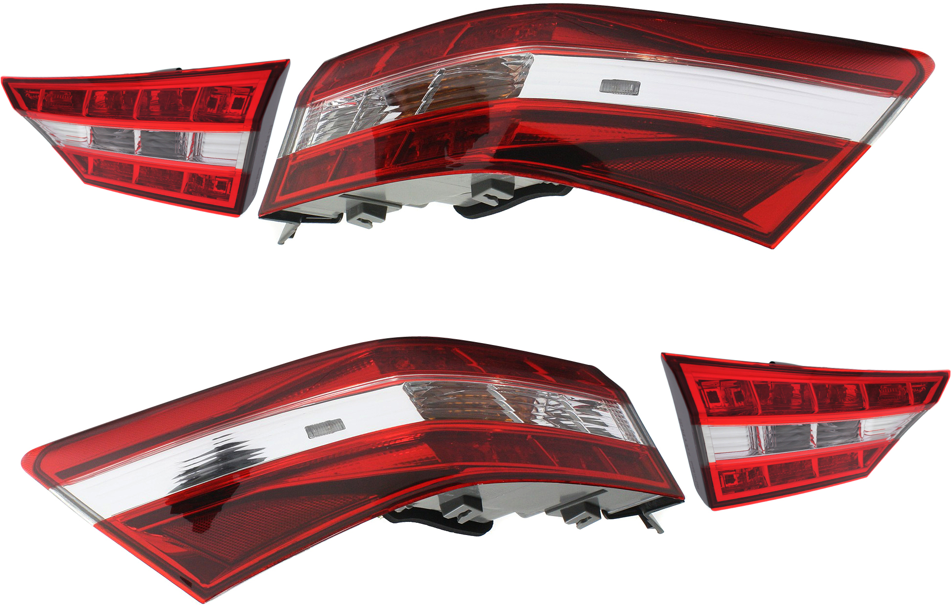 AM AVALON 13-15 TAIL LAMP RH AND LH Inner and Outer SKU SET REPT730351-4 Partslink TO2803113 TO2802113 TO2805117 TO2804117 OEM 8158007070-8159007070-81550070