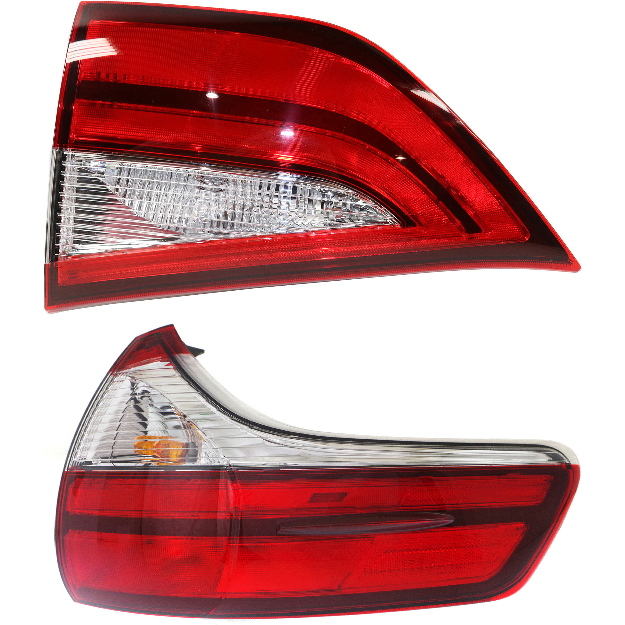 AM SIENNA 15-19 TAIL LAMP RH Inner and Outer Assembly Halogen Set of 2 CAPA SKU SET REPT730367Q A Partslink TO2803117C TO2805123C OEM 8155008050-8158008030