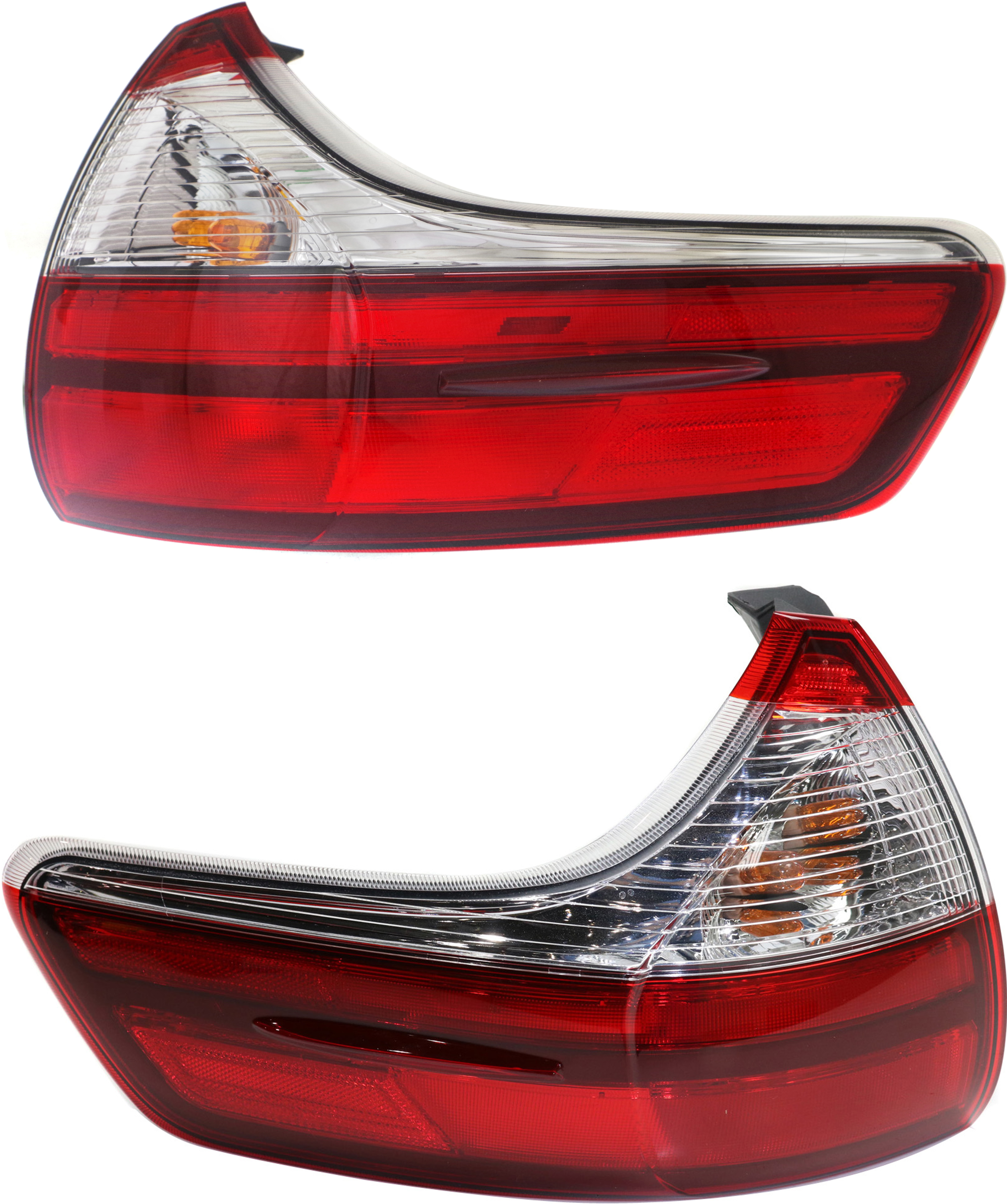 AM SIENNA 15-19 TAIL LAMP RH AND LH Outer Assembly Except SE Model CAPA SKU SET REPT730369Q Partslink TO2805123C TO2804123C OEM 8155008050-8156008050