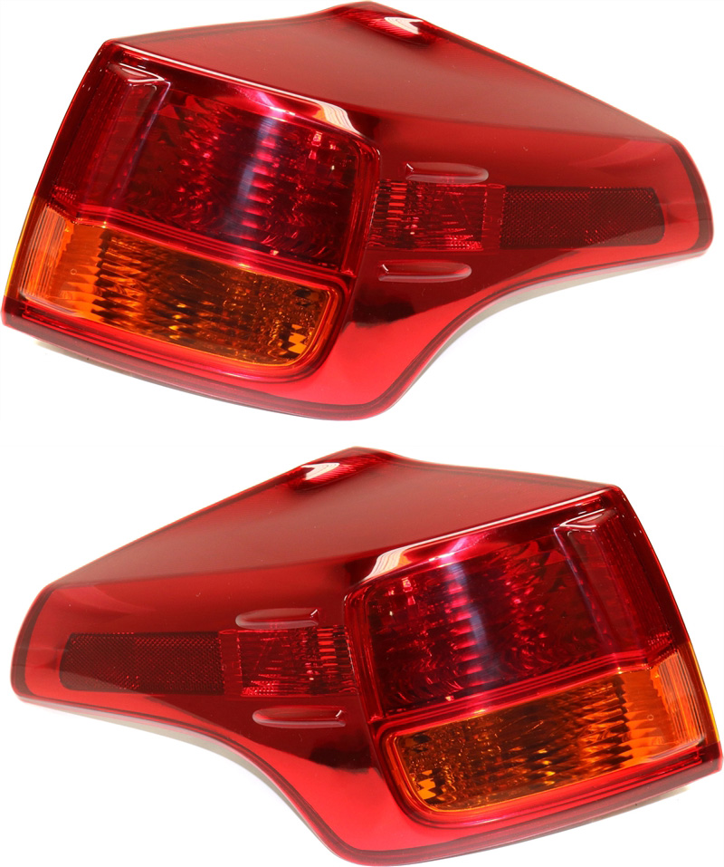 AM RAV4-13-15 TAIL LAMP RH AND LH Outer Lens and Housing Halogen Exc. EV Model Japan Built Vehicle CAPA SKU SET REPT730371Q Partslink TO2805116C TO2804116C OEM 8155142161-8156142161