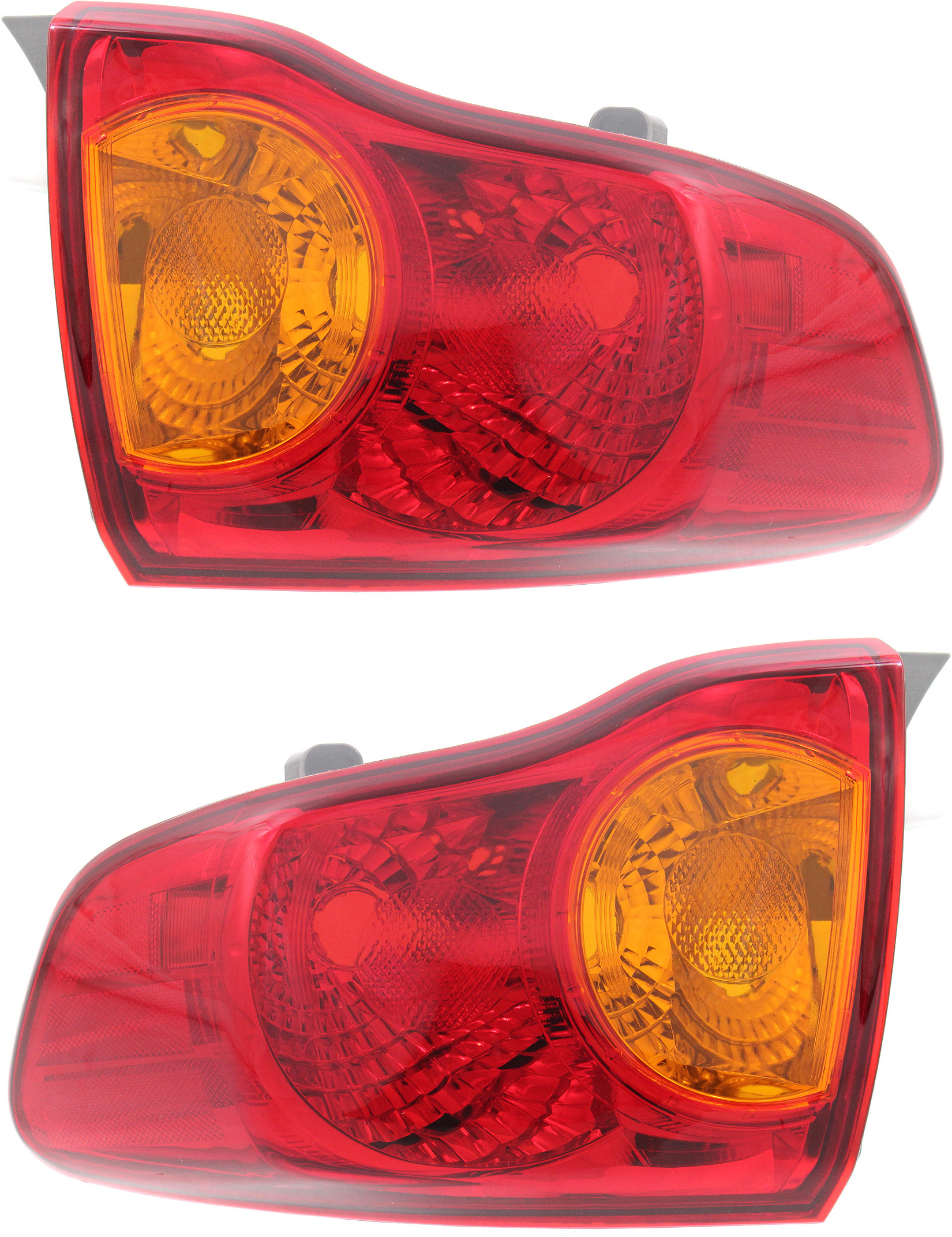 AM COROLLA 09-10 TAIL LAMP RH AND LH Outer Lens and Housing Halogen Japan Built Vehicle CAPA SKU SET REPT730375Q Partslink TO2805113C TO2804113C OEM 8155112A50-8156112A50