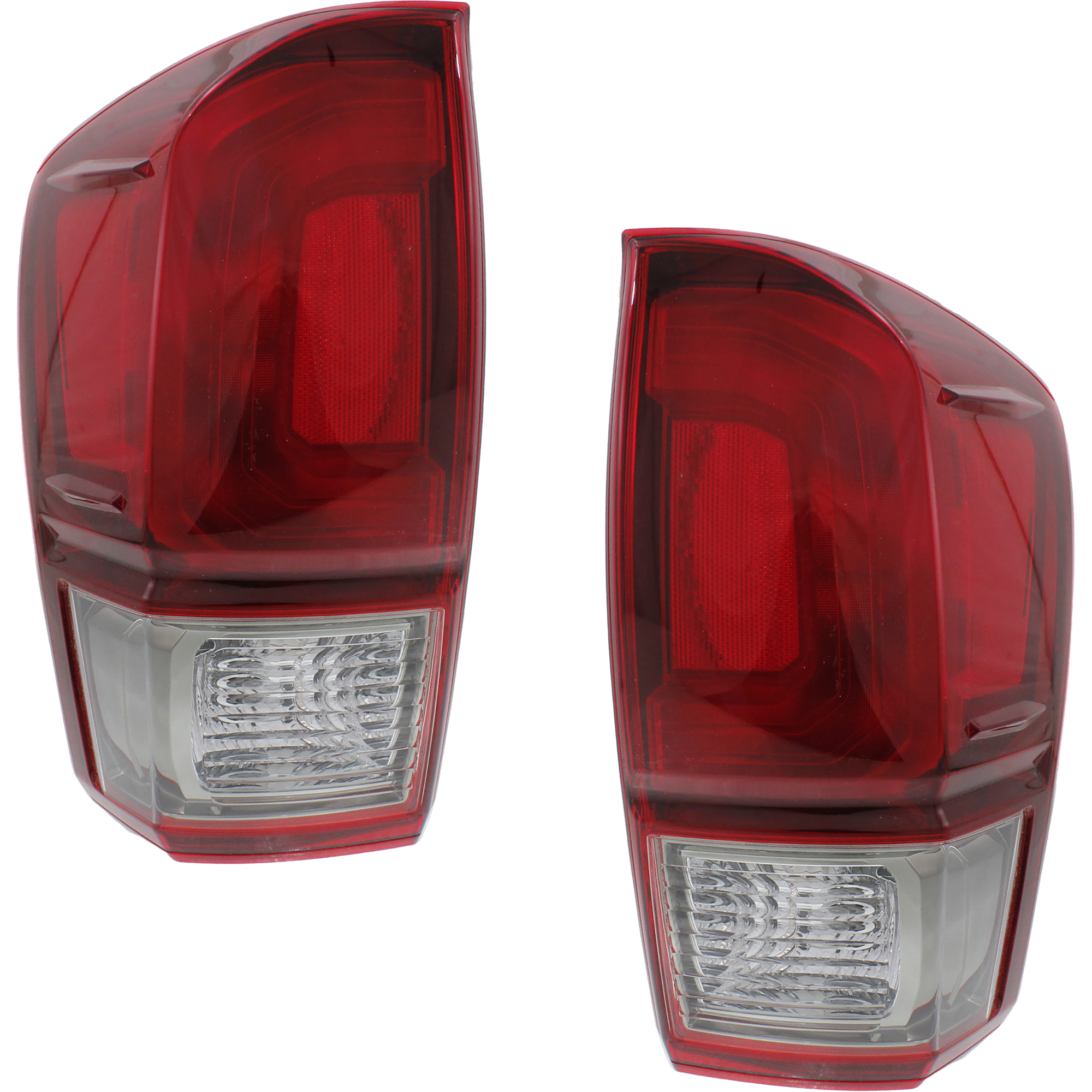AM TACOMA 16-17 TAIL LAMP RH AND LH Assembly Halogen Red Smoked Lens TRD Sport TRD Off Road Models SKU SET REPT730383 Partslink TO2801198 TO2800198 OEM 8155004180-8156004180