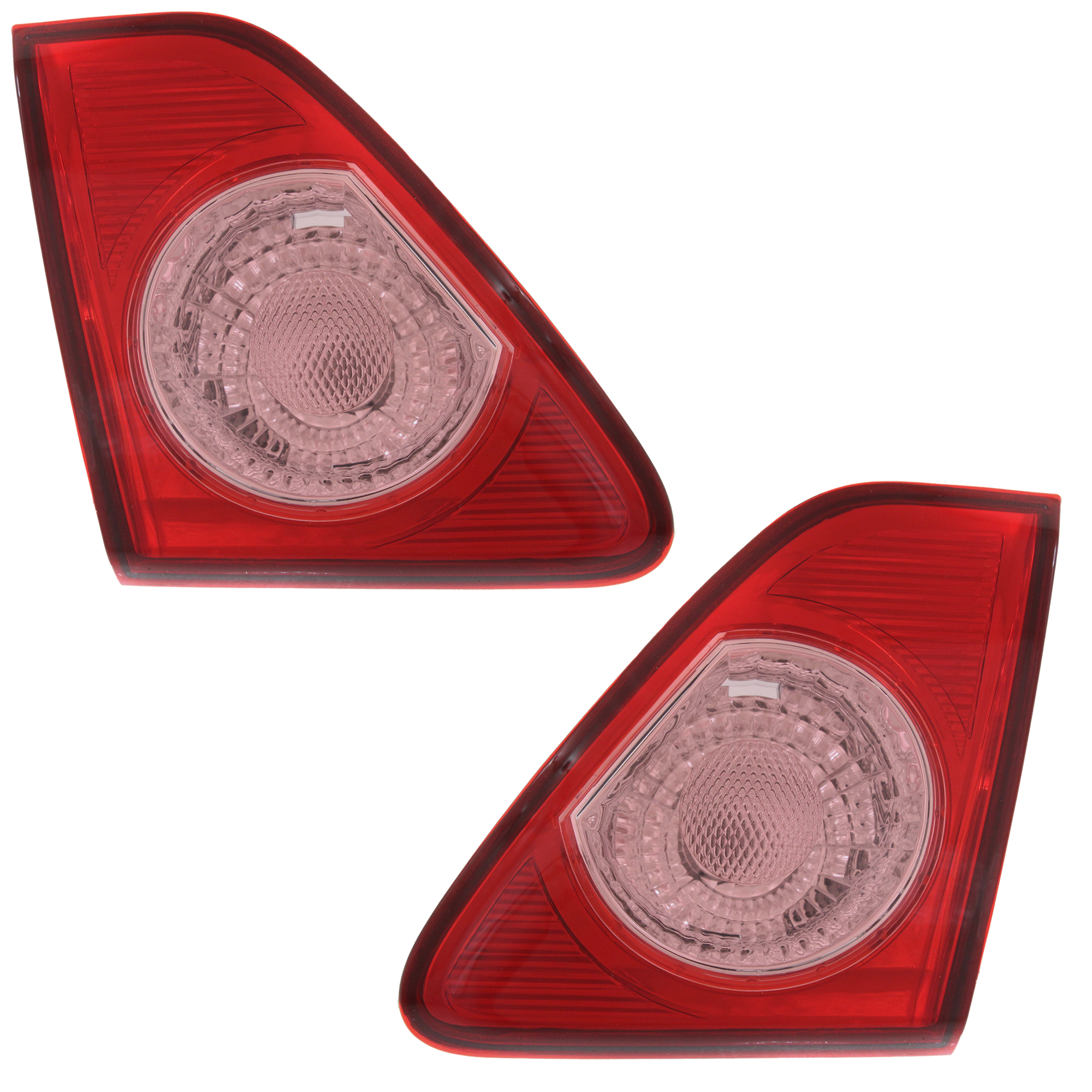 AM COROLLA 09-10 TAIL LAMP RH AND LH Inner Assembly Halogen North America Built Vehicle SKU SET REPT731305-2 Partslink TO2802105 TO2803105 OEM 8158002190-8159002190