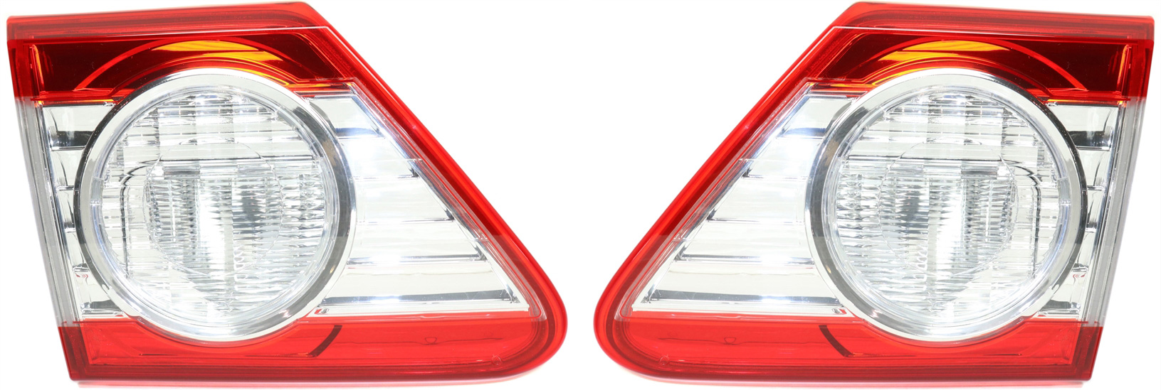 AM COROLLA 11-13 TAIL LAMP RH AND LH Lens and Housing Inner Japan Built Vehicle SKU SET REPT731345 Partslink TO2803108 TO2802108 OEM 8158112170-8159112140