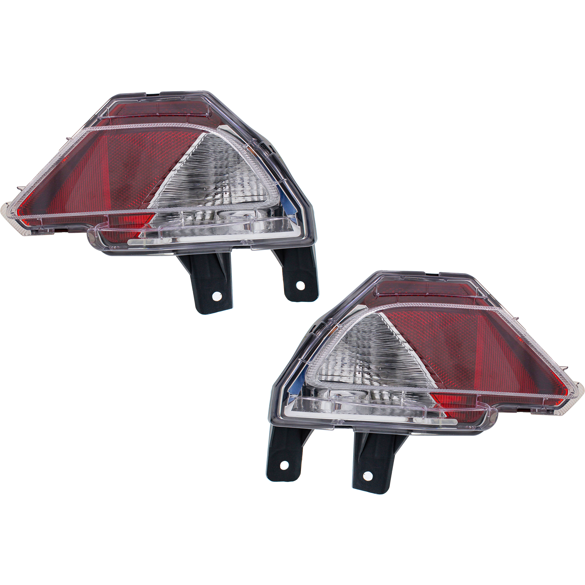 AM RAV4-16-18 BACK UP LAMP RH AND LH Lens and Housing Halogen Except Hybrid Model Japan Built Vehicle SKU SET REPT731349 Partslink TO2886105 TO2887105 OEM 8145642070-8145742070