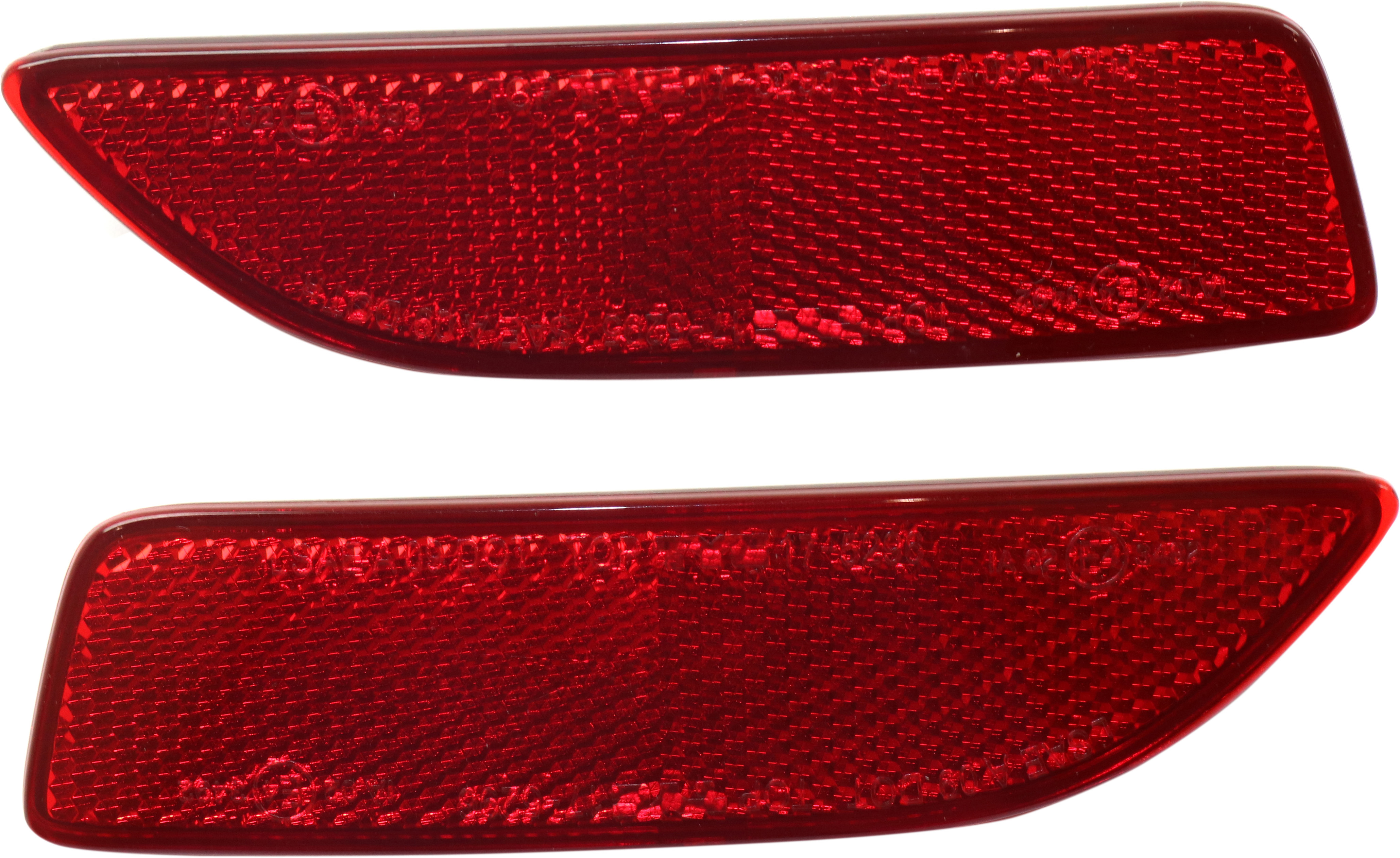 AM COROLLA 11-13 REAR BUMPER REFLECTOR RH AND LH CAPA SKU SET REPT734901Q Partslink TO1185102C TO1184102C OEM 8191002130-8192002030