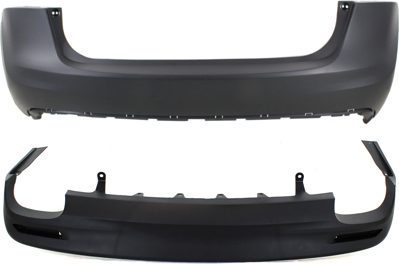 AM AVALON 13-14 REAR BUMPER COVER Upper and Lower Set of 2 SKU SET REPT760147-2 Partslink TO1100305 TO1115103 OEM 5215907901-5216907020