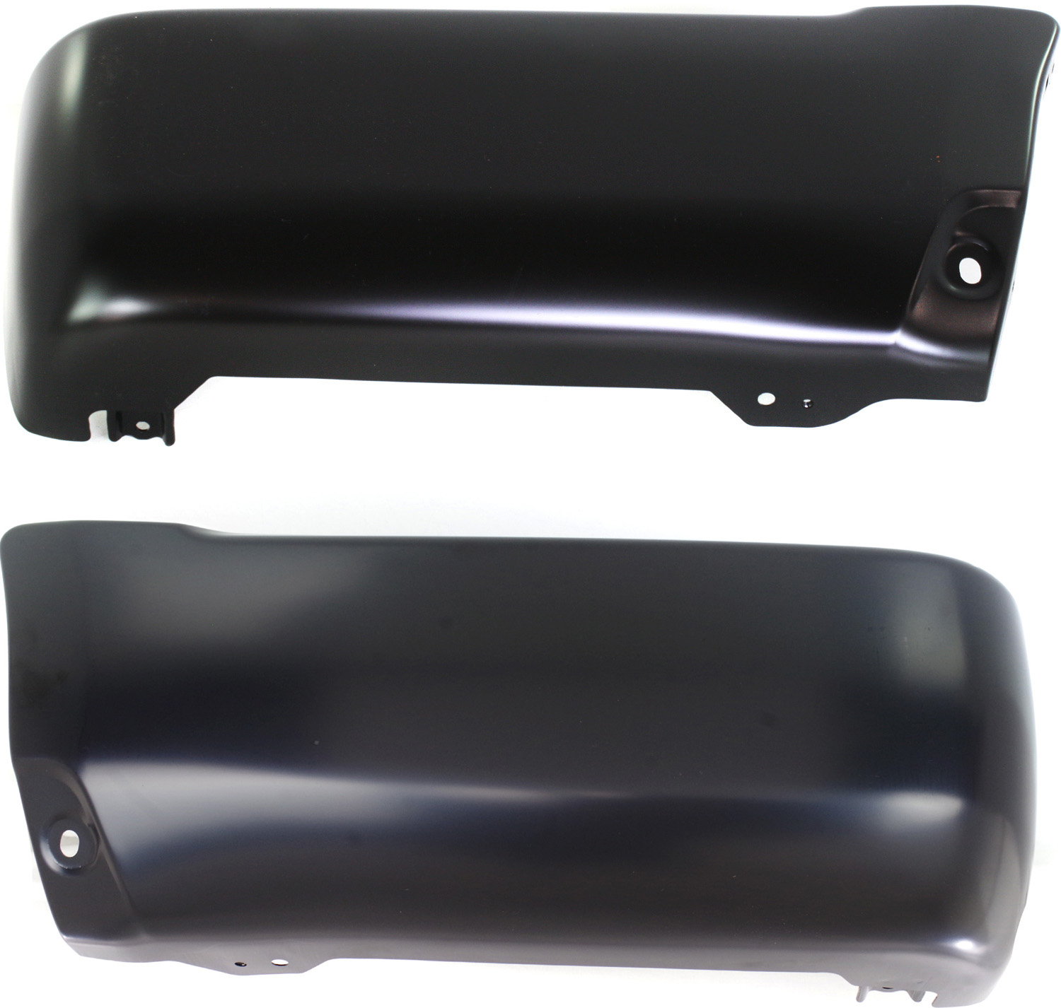 AM 4RUNNER 99-02 REAR BUMPER END RH and LH Outer PTM Steel w o Fender Flares Base SR5 Models SKU SET REPT761105 Partslink TO1105112 TO1104112 OEM 5210635900-5210735900