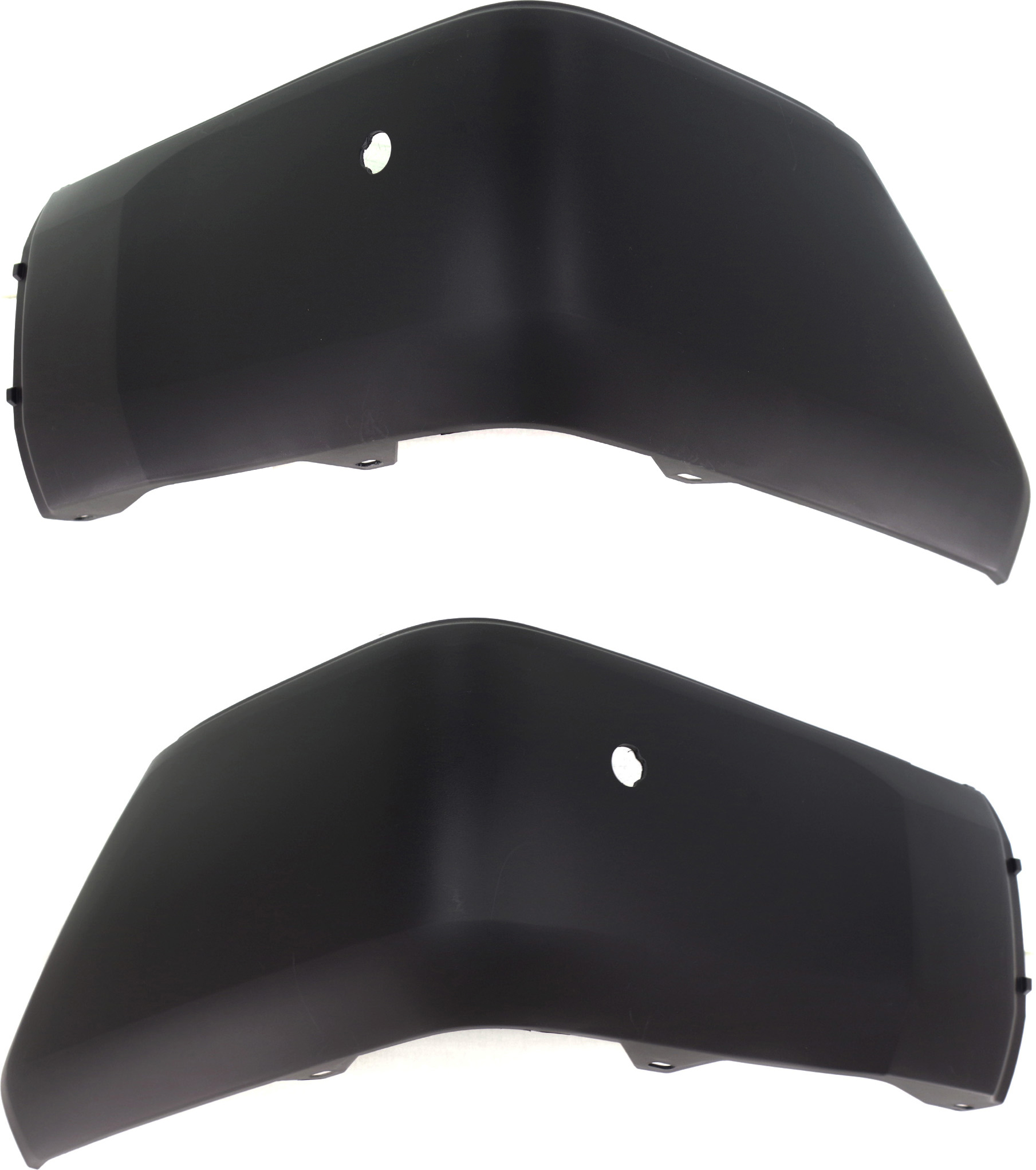 AM TUNDRA 14-21 REAR BUMPER END RH AND LH Cover Extension Cover Extension Textured Plastic Resin Type with Park Assist Sensor Holes CAPA SKU SET REPT761123Q Partslink TO1116109C TO1117109C OEM 521550C903-521560C903