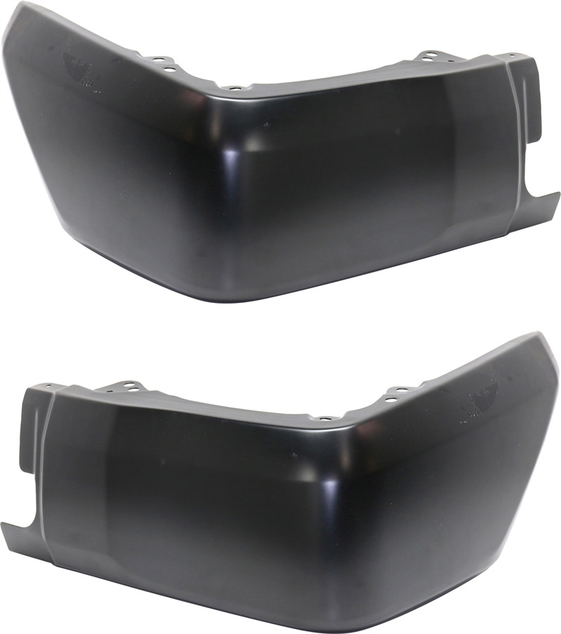 AM TUNDRA 14-21 REAR BUMPER END RH AND LH Extension Textured Steel Bumper without Parking Aid Snsr Holes SKU SET REPT761127 Partslink TO1103137 TO1104125 OEM 521510C100 PFM 521520C030 PFM