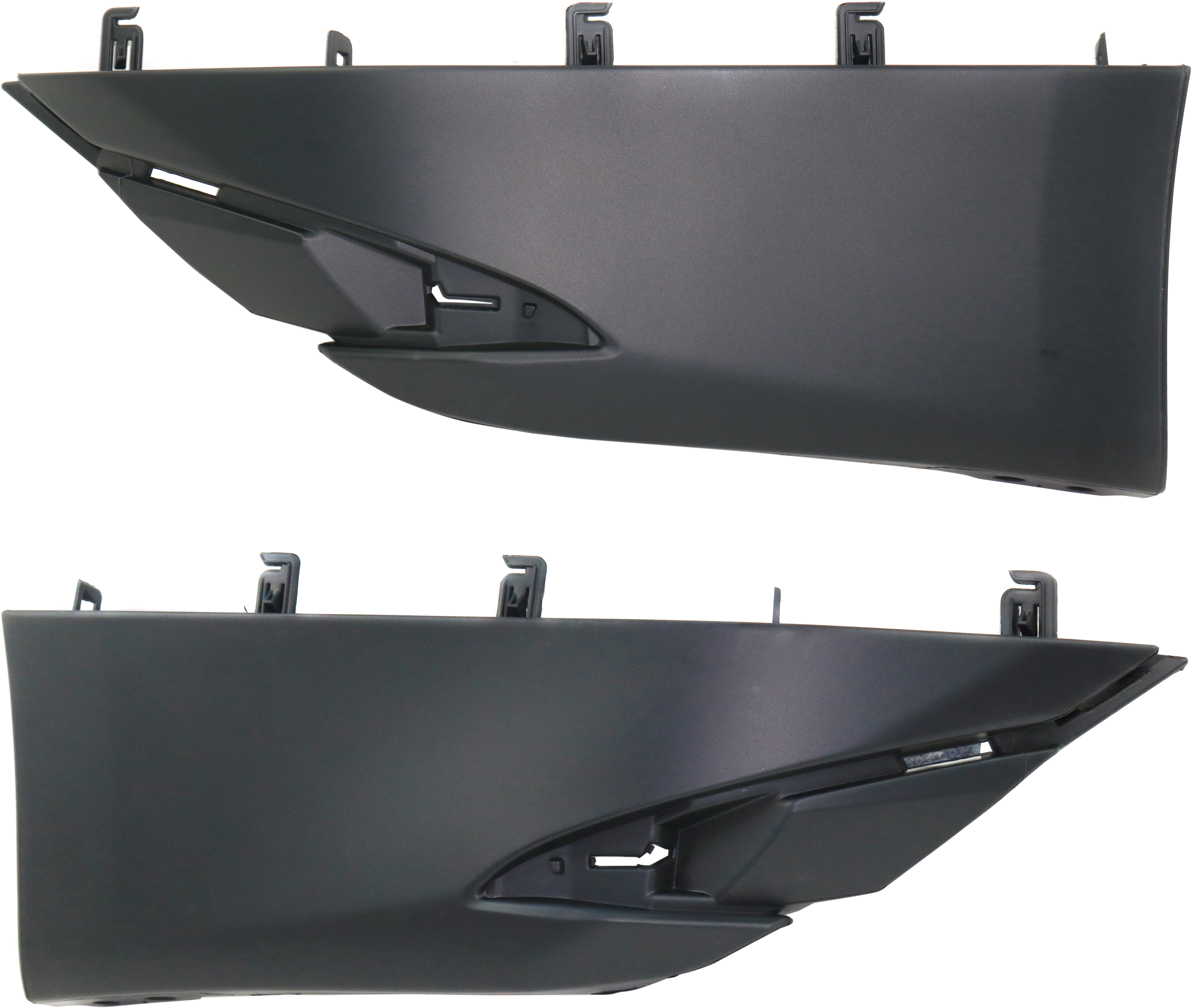 AM PRIUS 16-18 REAR BUMPER END RH AND LH Extension Outer Primed 17 In. Wheels CAPA SKU SET REPT761137Q Partslink TO1105134C TO1104134C OEM 5256547901-5256647901