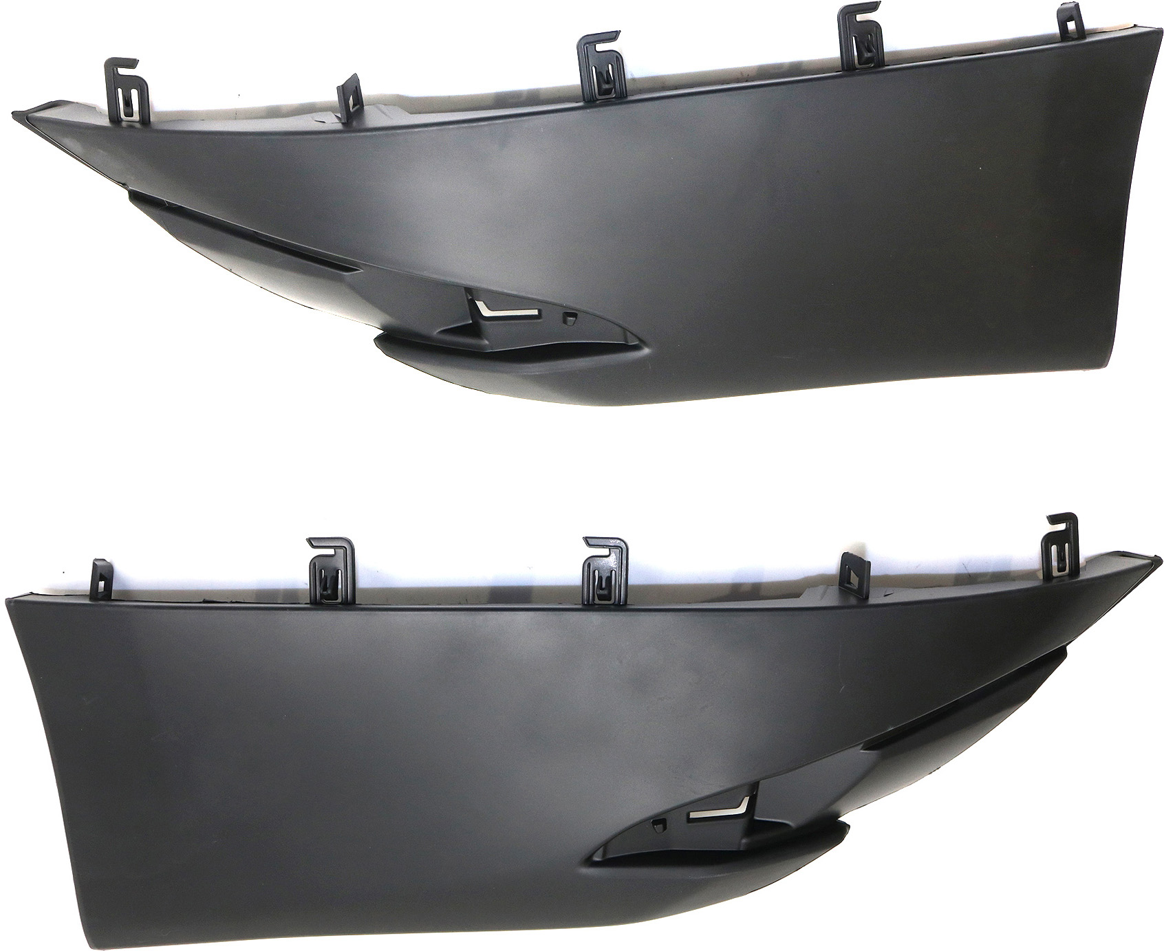 AM PRIUS 16-18 REAR BUMPER END RH AND LH Extension Outer Primed 17 In. Wheels SKU SET REPT761137 Partslink TO1105134 TO1104134 OEM 5256547901-5256647901