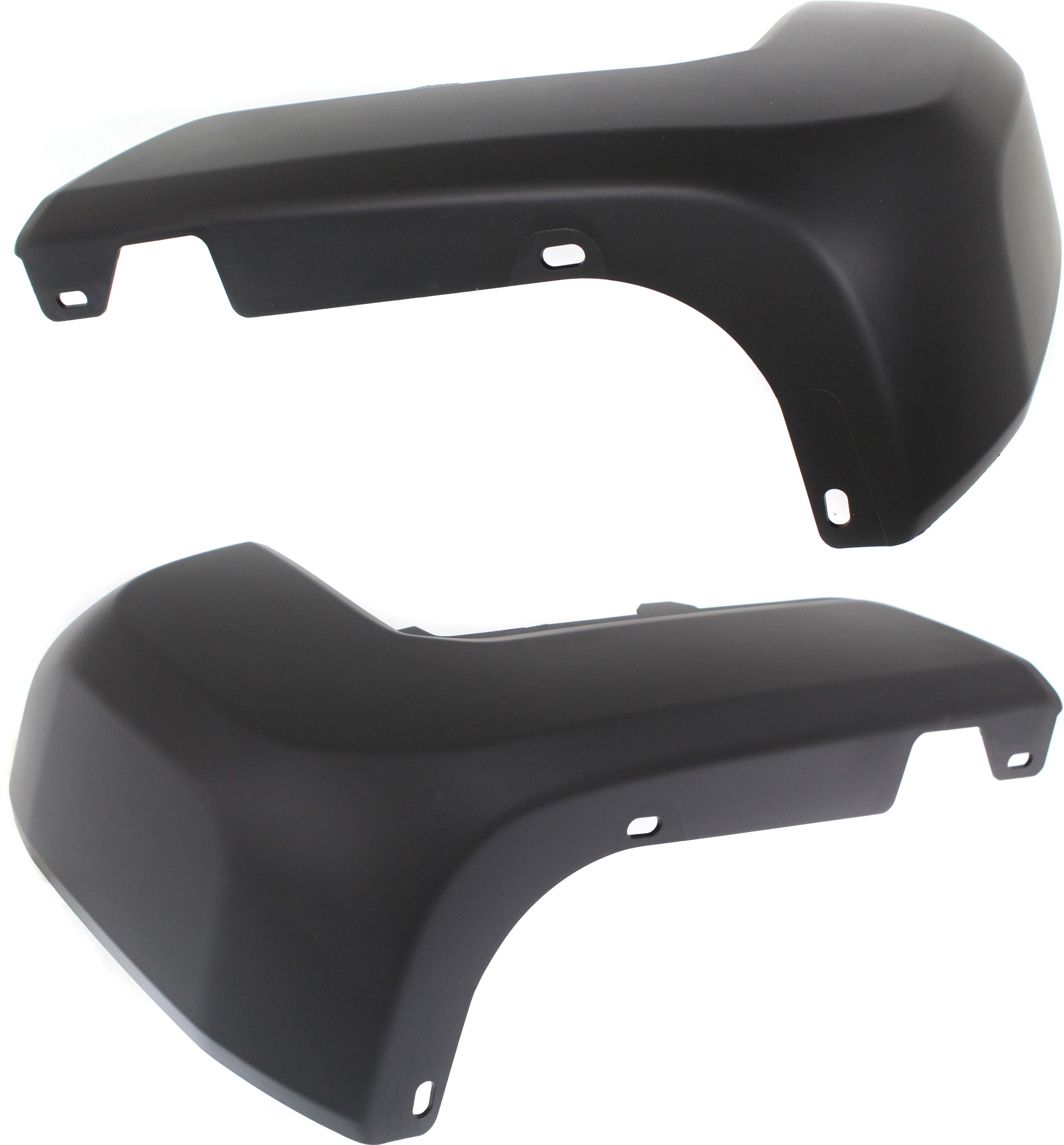 AM TACOMA 16-23 REAR BUMPER END RH AND LH End Cap Black w o Parking Assist Sensor Hole Exc. Limited TRD Pro Models CAPA SKU SET REPT761143Q Partslink TO1105133C TO1104133C OEM 5215504010-5215604010
