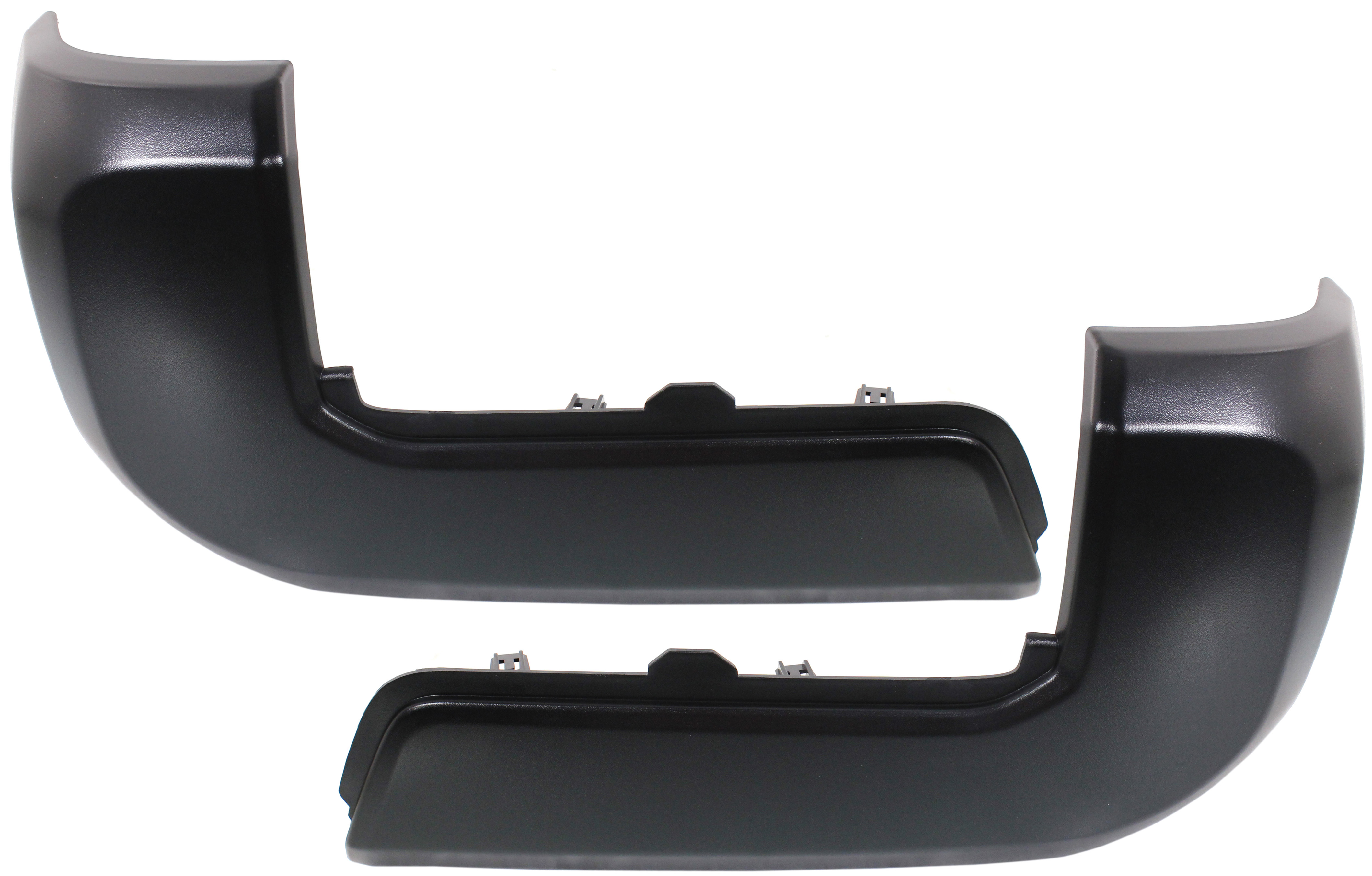 AM TACOMA 16-23 REAR BUMPER END RH AND LH End Cap Black w o Parking Assist Sensor Hole Exc. Limited TRD Pro Models SKU SET REPT761143 Partslink TO1105133 TO1104133 OEM 5215504010-5215604010