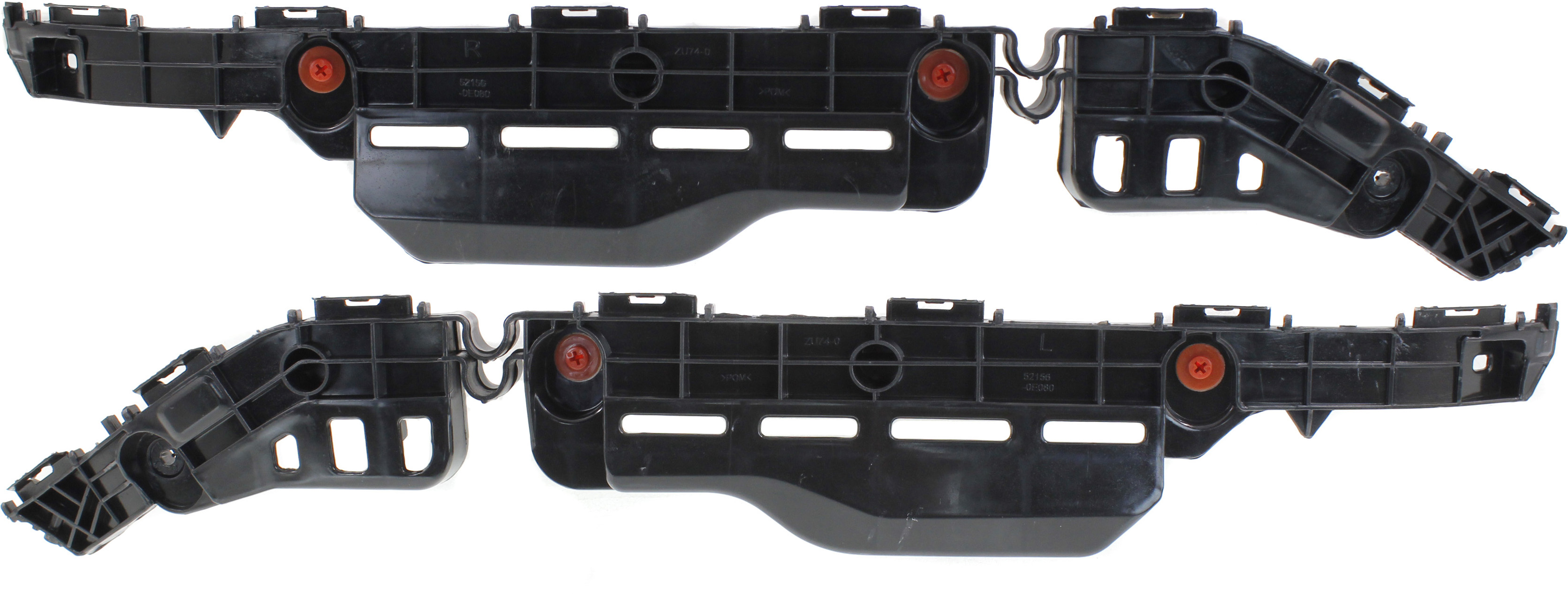 AM HIGHLANDER 14-19 REAR BUMPER SUPPORT RH AND LH Side Plastic SKU SET REPT762213 Partslink TO1143120 TO1142120 OEM 521550E070-521560E070