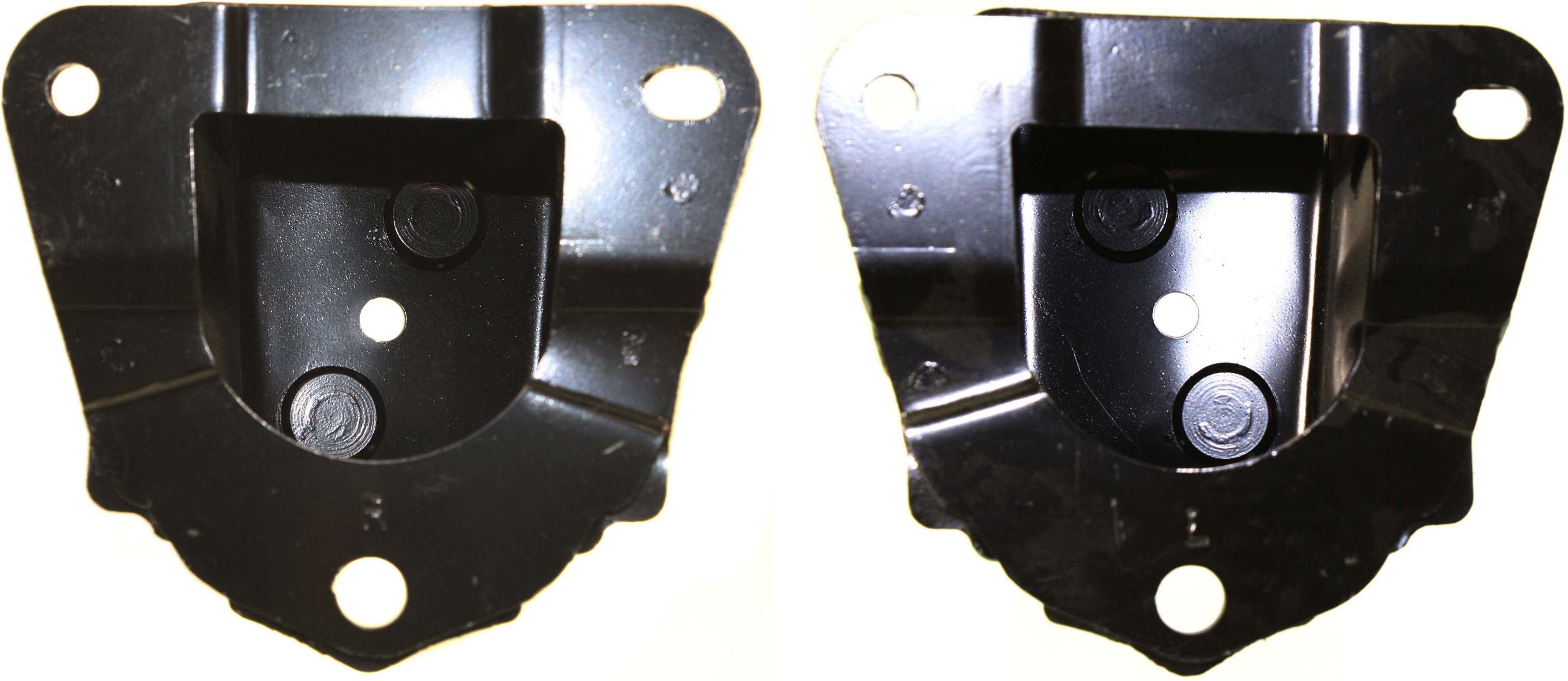 AM PRIUS 10-15 REAR BUMPER BRACKET RH AND LH 2 pc kit Reinforcement Steel SKU SET REPT762715 Partslink TO1167118 TO1166118 OEM 5201547040-5201647020