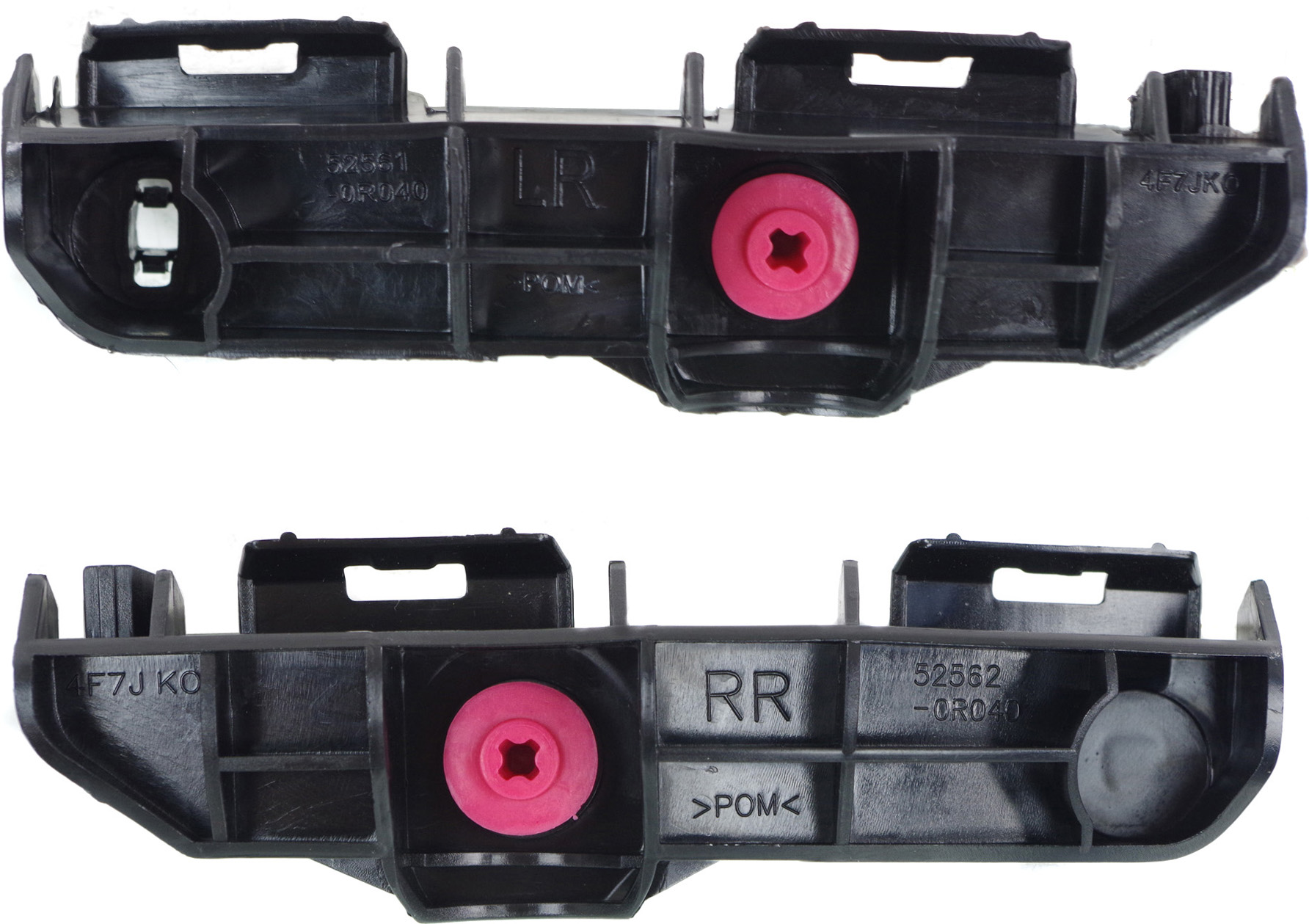 AM RAV4-13-15 REAR BUMPER RETAINER RH AND LH Upper Cover Plastic SKU SET REPT763325 Partslink TO1133117 TO1132117 OEM 525620R030-525630R030