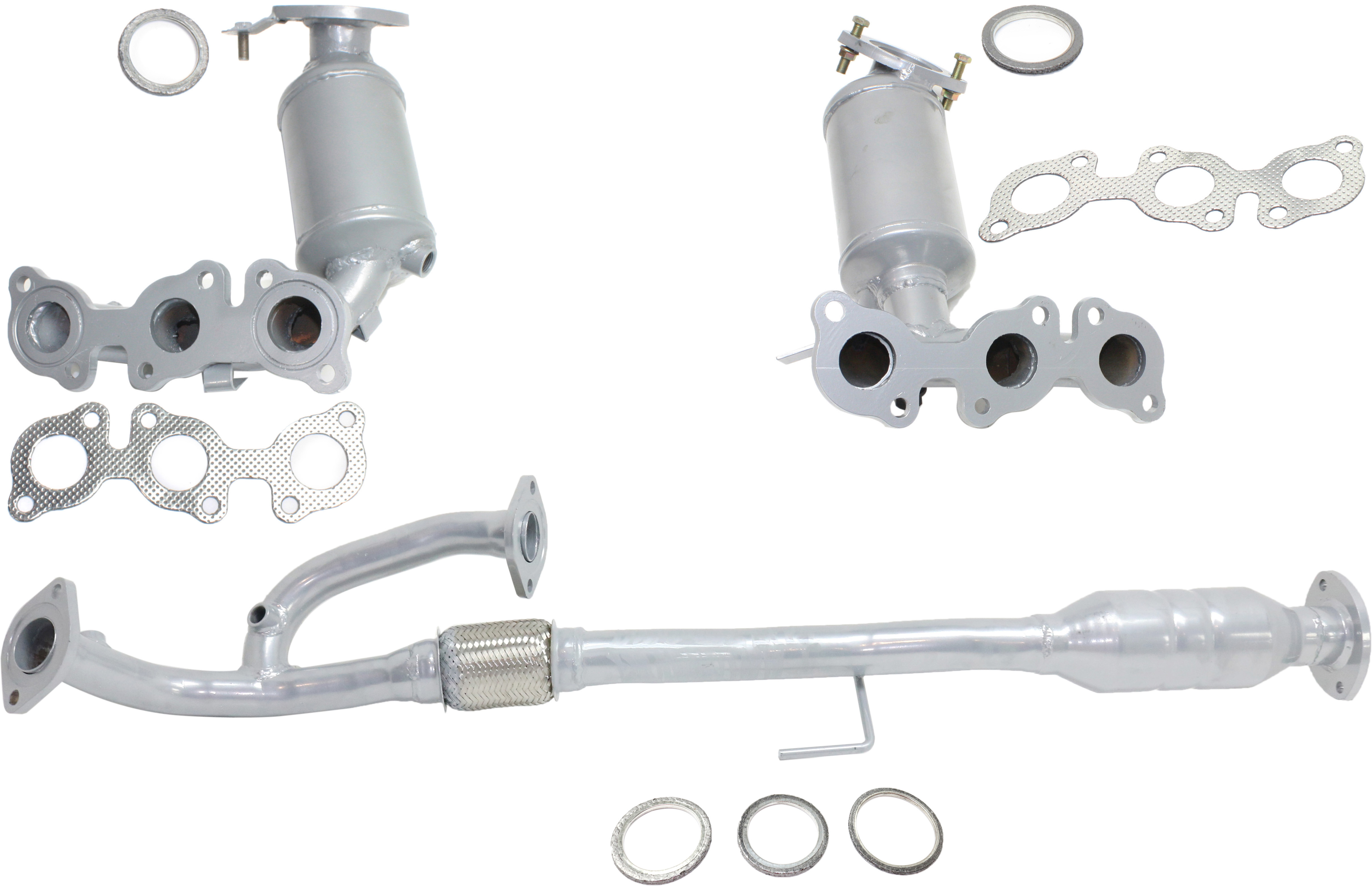 AM CAMRY 02-06 CATALYTIC CONVERTER Front and Rear Set of 3-6 Cyl 3.0L with Exhaust Manifold SKU SET REPT960329-3