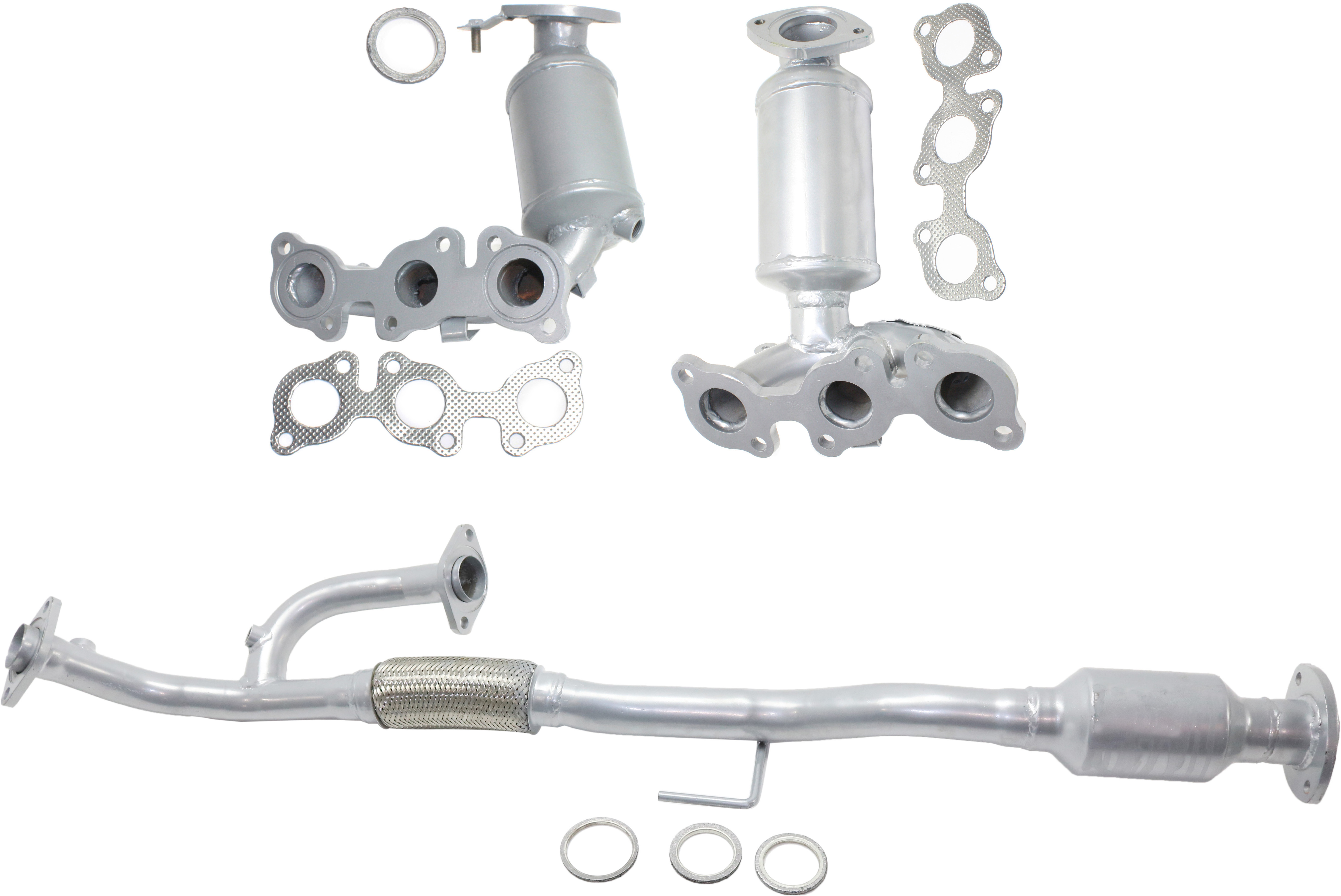 AM SOLARA 04-08 CATALYTIC CONVERTER Front and Rear Set of 3-6 Cyl 3.3L with Exhaust Manifold SKU SET REPT960331-3