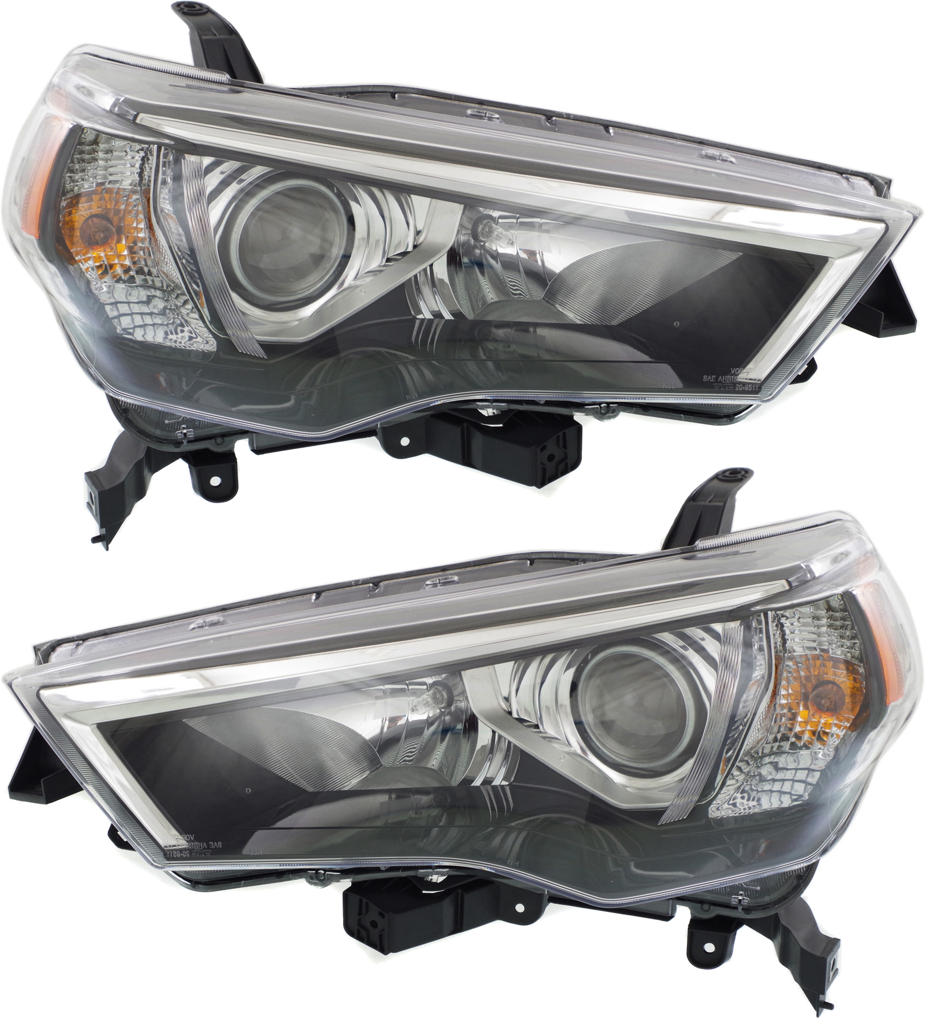 AM 4RUNNER 14-20 HEAD LAMP RH AND LH Assembly Halogen Black Interior SKU SET REPTY100111 OEM 8113035541 PFM 8117035571 PFM