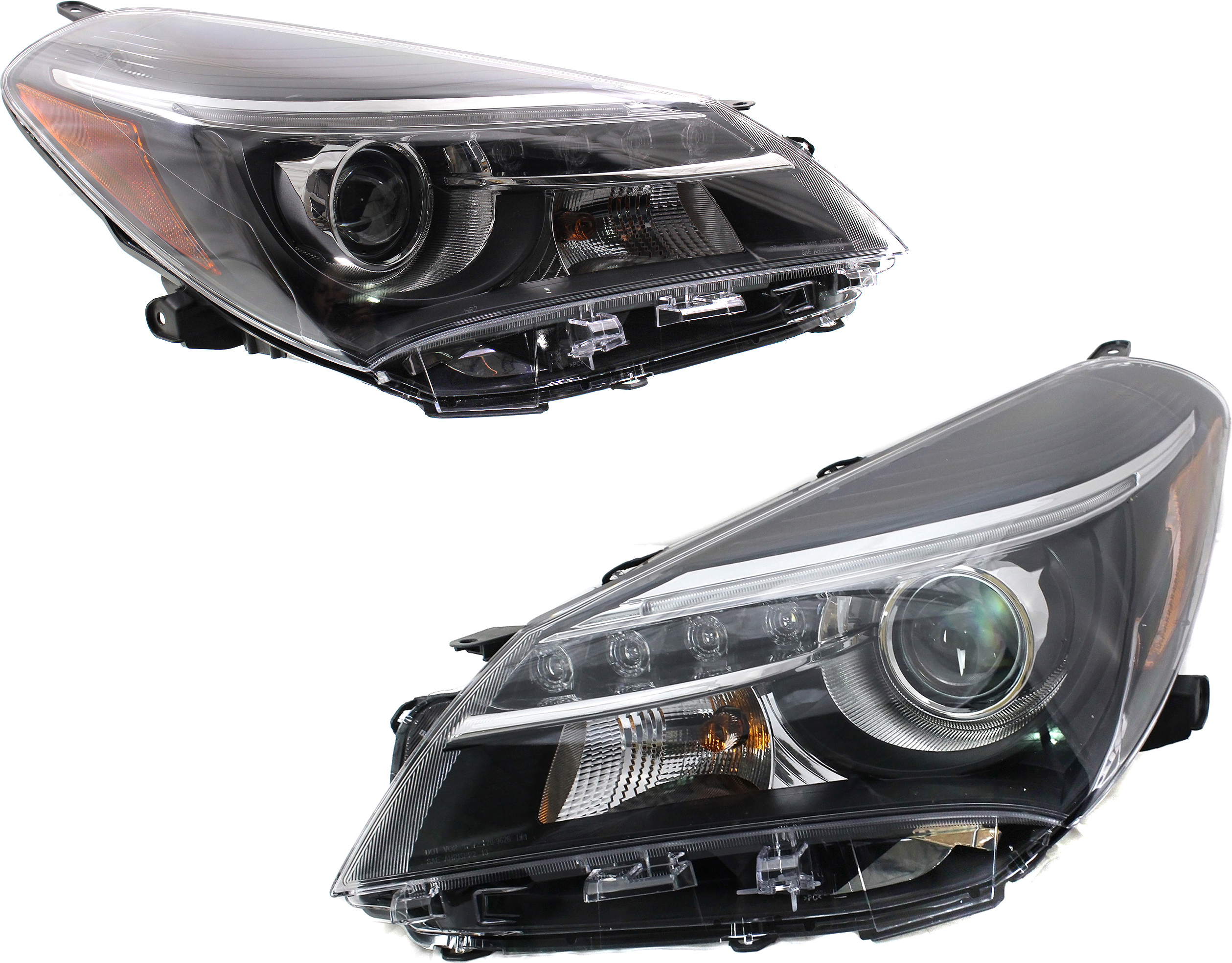 AM YARIS 15-17 HEAD LAMP RH AND LH Assembly Projector Type w LED DRL SE Model SKU SET REPTY100137 OEM 811300DA80 PFM 811700DA80 PFM