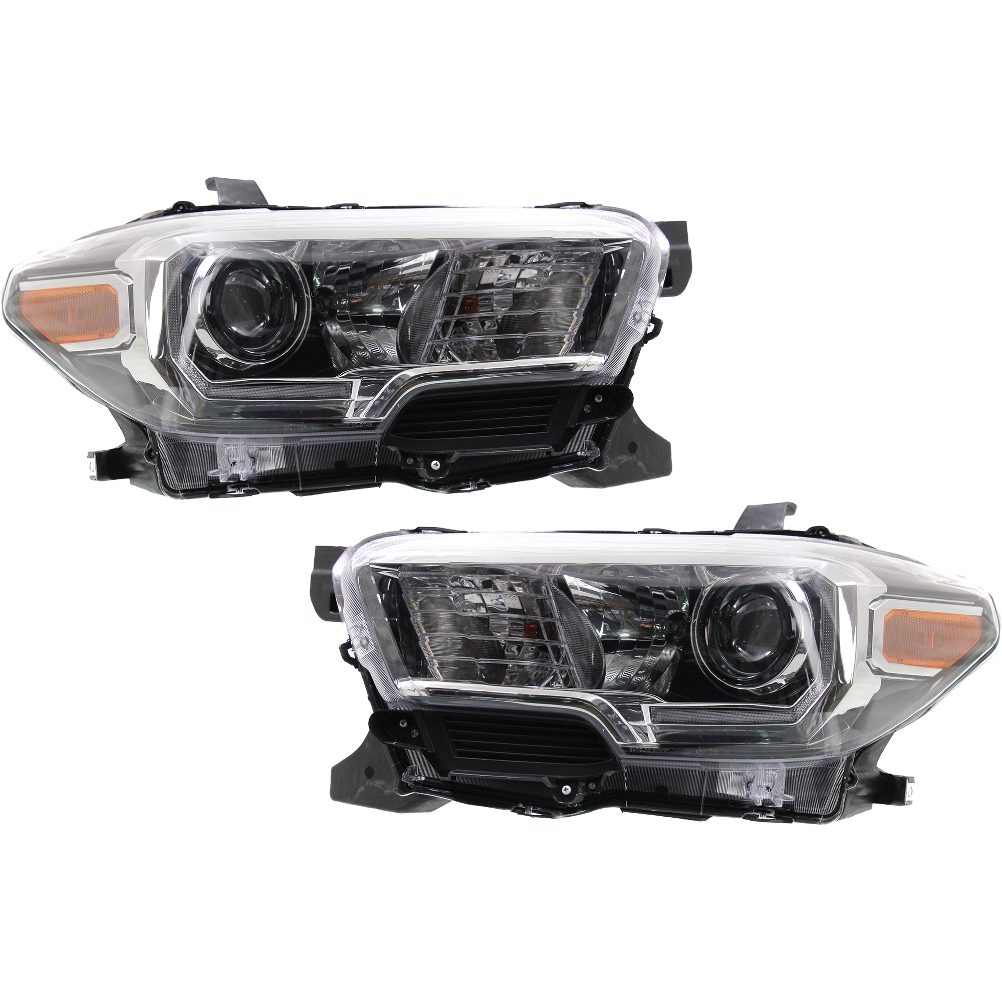 AM TACOMA 16-23 HEAD LAMP RH AND LH Assembly w LED DRL w Halogen Fog Lights SKU SET REPTY100141 Partslink TO2503244 TO2502244 OEM 8111004270-8115004270
