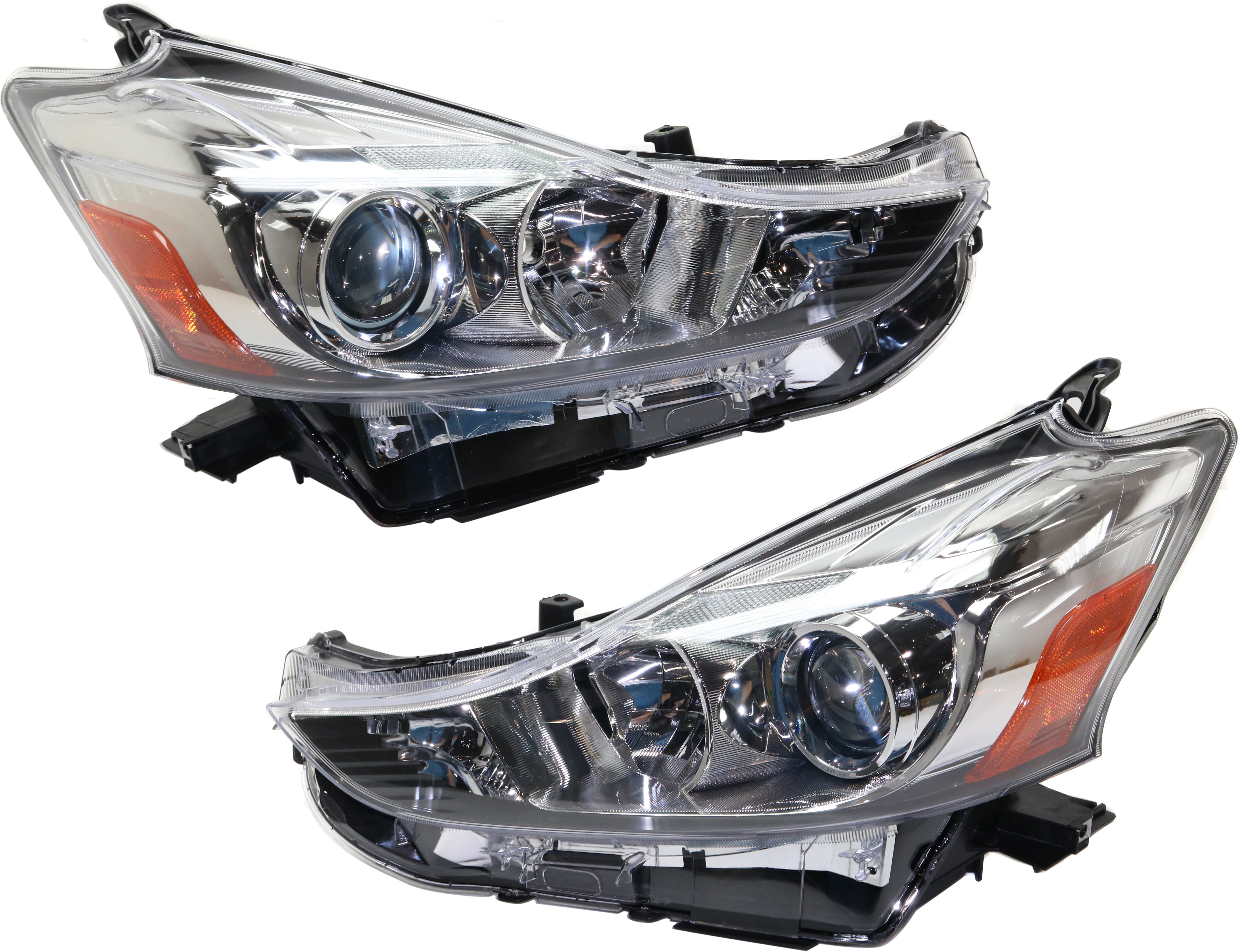 AM PRIUS V 15-18 HEAD LAMP RH AND LH Lens and Housing Halogen CAPA SKU SET REPTY100143Q Partslink TO2519152C TO2518152C OEM 8113047650-8117047650