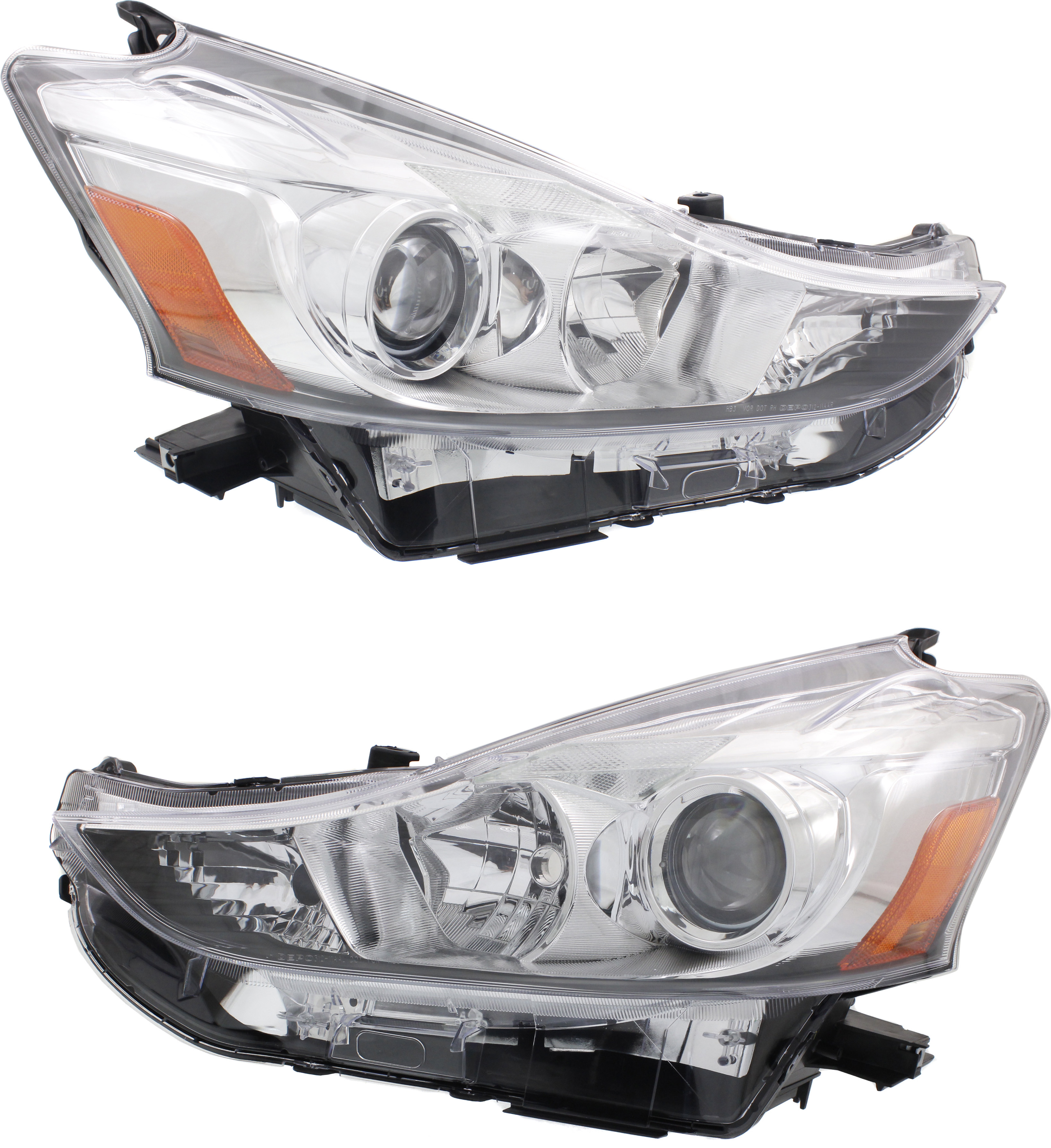 AM PRIUS V 15-18 HEAD LAMP RH AND LH Lens and Housing Halogen SKU SET REPTY100143 Partslink TO2519152 TO2518152 OEM 8113047650-8117047650