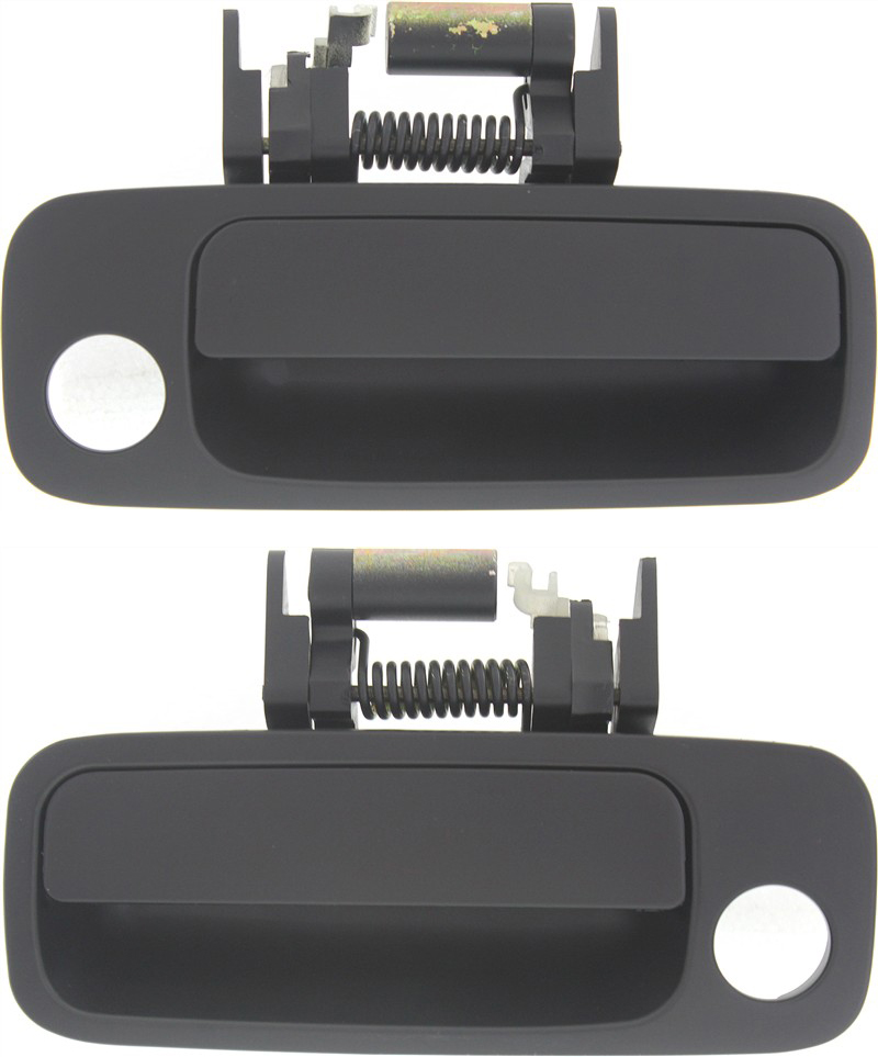 AM SOLARA 99-03 FRONT EXTERIOR DOOR HANDLE RH AND LH Primed Black w Keyhole Plastic SKU SET REPTY462171 Partslink TO1311149 TO1310149 OEM 6921006030C0-6922006040C0