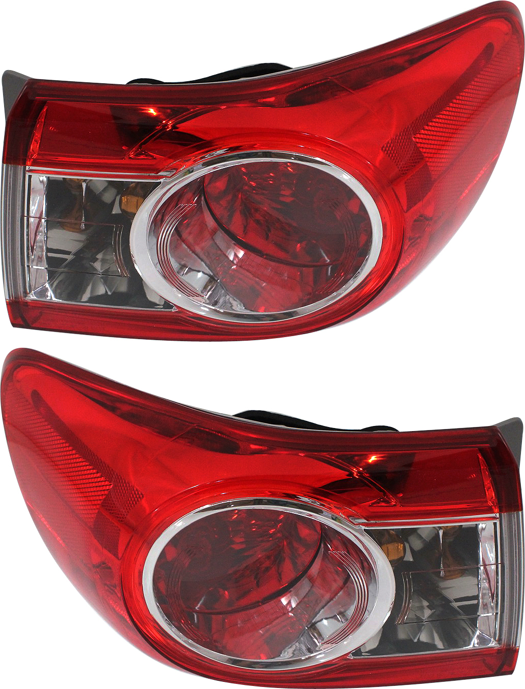 AM COROLLA 11-13 TAIL LAMP RH AND LH Assembly Halogen Set of 2 SKU SET REPTY730103 Partslink TO2805111 TO2804111 OEM 8155002580-8156002580