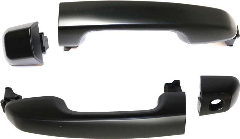 AM LAND CRUISER 09-20-4RUNNER 10-20 FRONT DOOR HANDLE RH AND LH Outside Prmd Blk Plas w o Sensor SKU SET REPTYA462143 OEM 6925060030C0-6921160070C0-6921