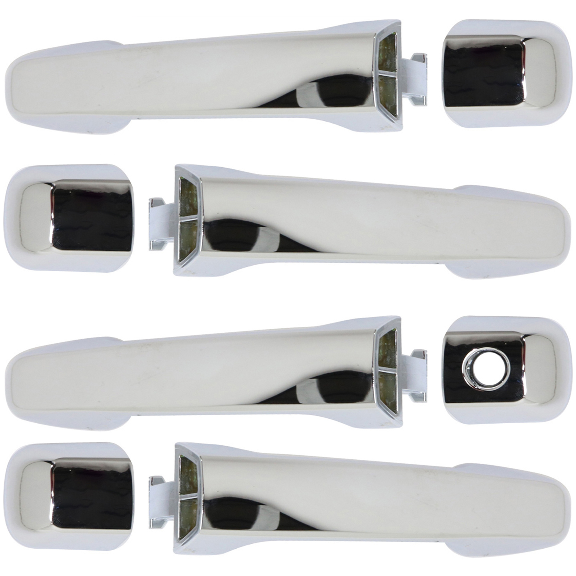 AM LAND CRUISER 19-20 GX460-10-15 FRONT AND REAR EXTERIOR DOOR HANDLE RH AND LH Chrome w o Sensor SKU SET REPTYA462147 A OEM 6921060160C0 PFM 6921160100 PF