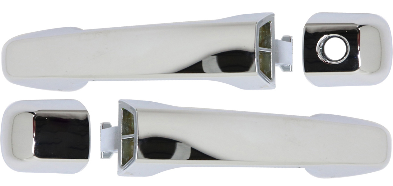 AM LAND CRUISER 09-20-4RUNNER 10-21 FRONT DOOR HANDLE RH AND LH Outside All Chrome Plas w o Sensor SKU SET REPTYA462147 OEM 6921060160C0 PFM
