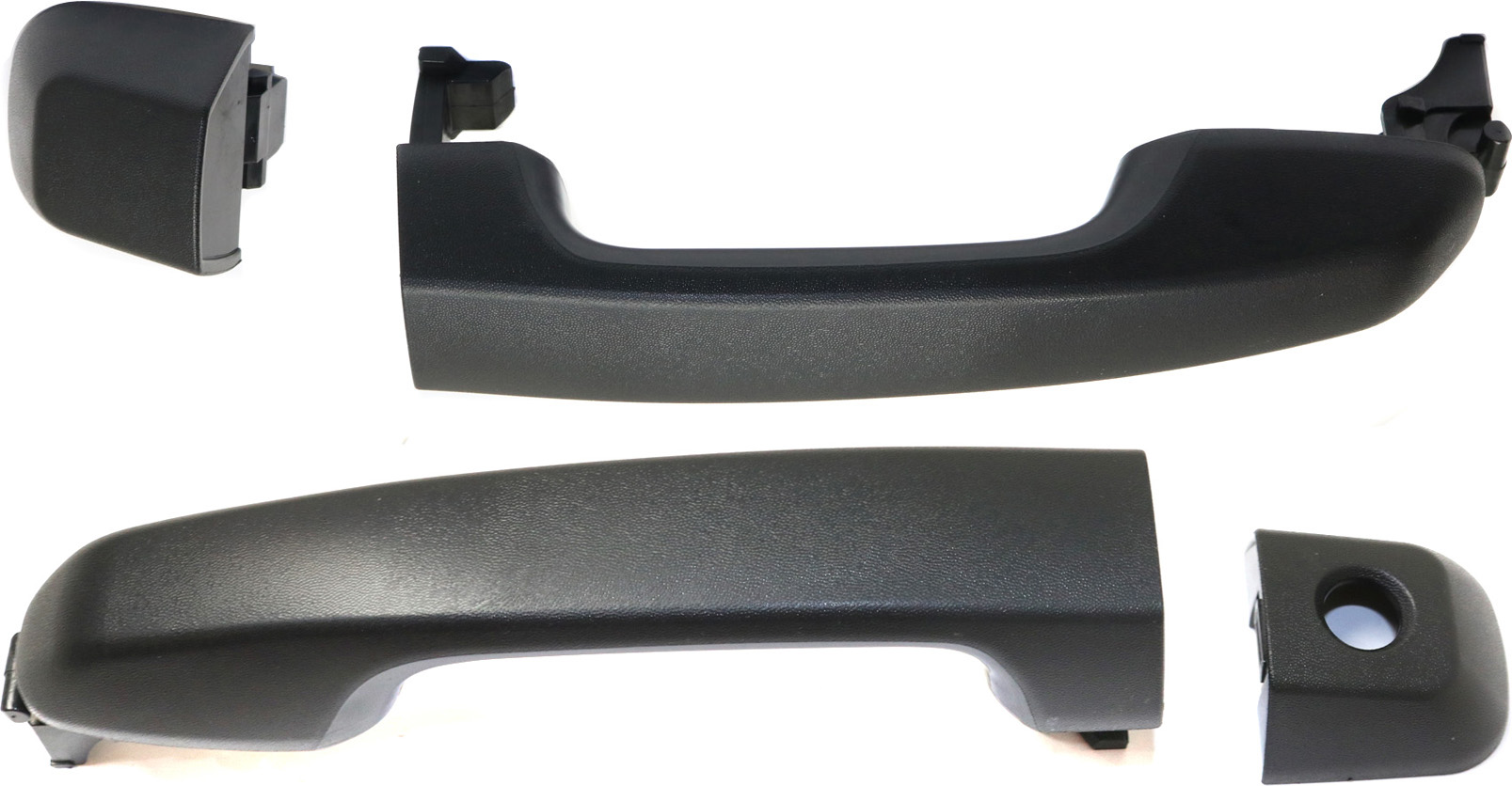 AM 4RUNNER 10-20 FRONT DOOR HANDLE RH AND LH Outside Textured Blk Plas w o Sensor SKU SET REPTYA462149 OEM 6925060040-6921160080-69217601