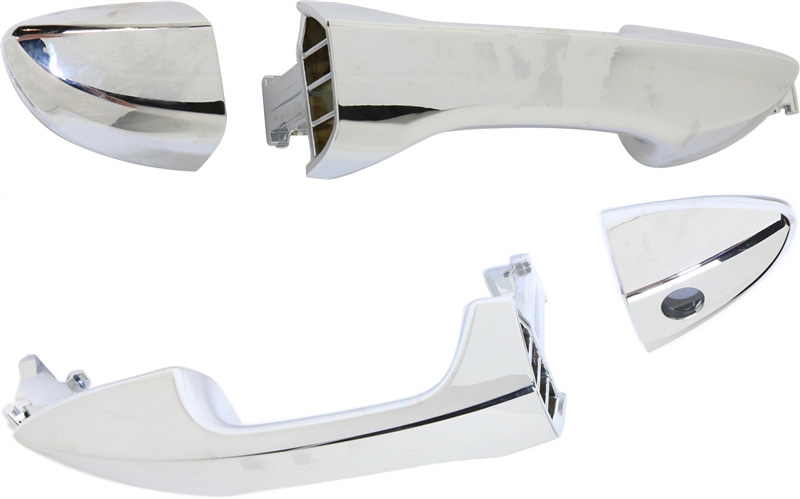 AM COROLLA 14-19 FRONT EXTERIOR DOOR HANDLE RH AND LH All Chrome w o Keyhole SKU SET REPTYA462167 OEM 6921102230C0 PFM 6921202080C0