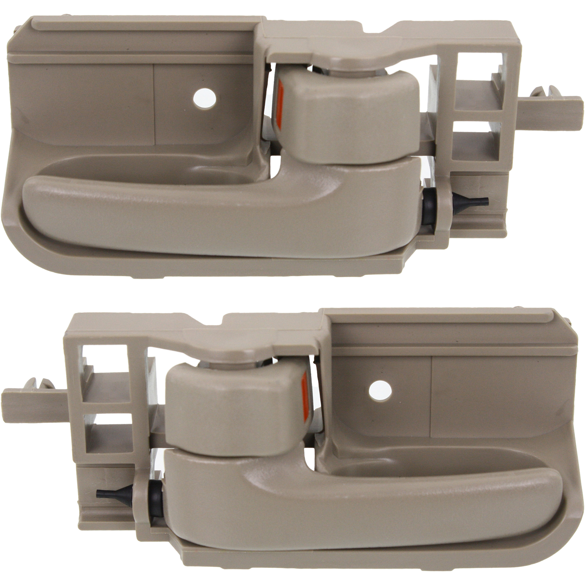 AM COROLLA MATRIX 03-08 TACOMA 05-15 INTERIOR FRONT DOOR HANDLE RH AND LH Beige Bone Plastic =REAR SKU SET REPTYA462181 Partslink TO1353137 TO1352137 OEM 6920502100E0-6920602100E0