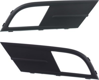 AM JETTA 15-18 FRONT FOG LAMP MOLDING RH AND LH Textured Black w o Block Heater SKU SET REPV018911 Partslink VW1039133 VW1038133 OEM 5C6853666E9B9-5C6853665E9B9
