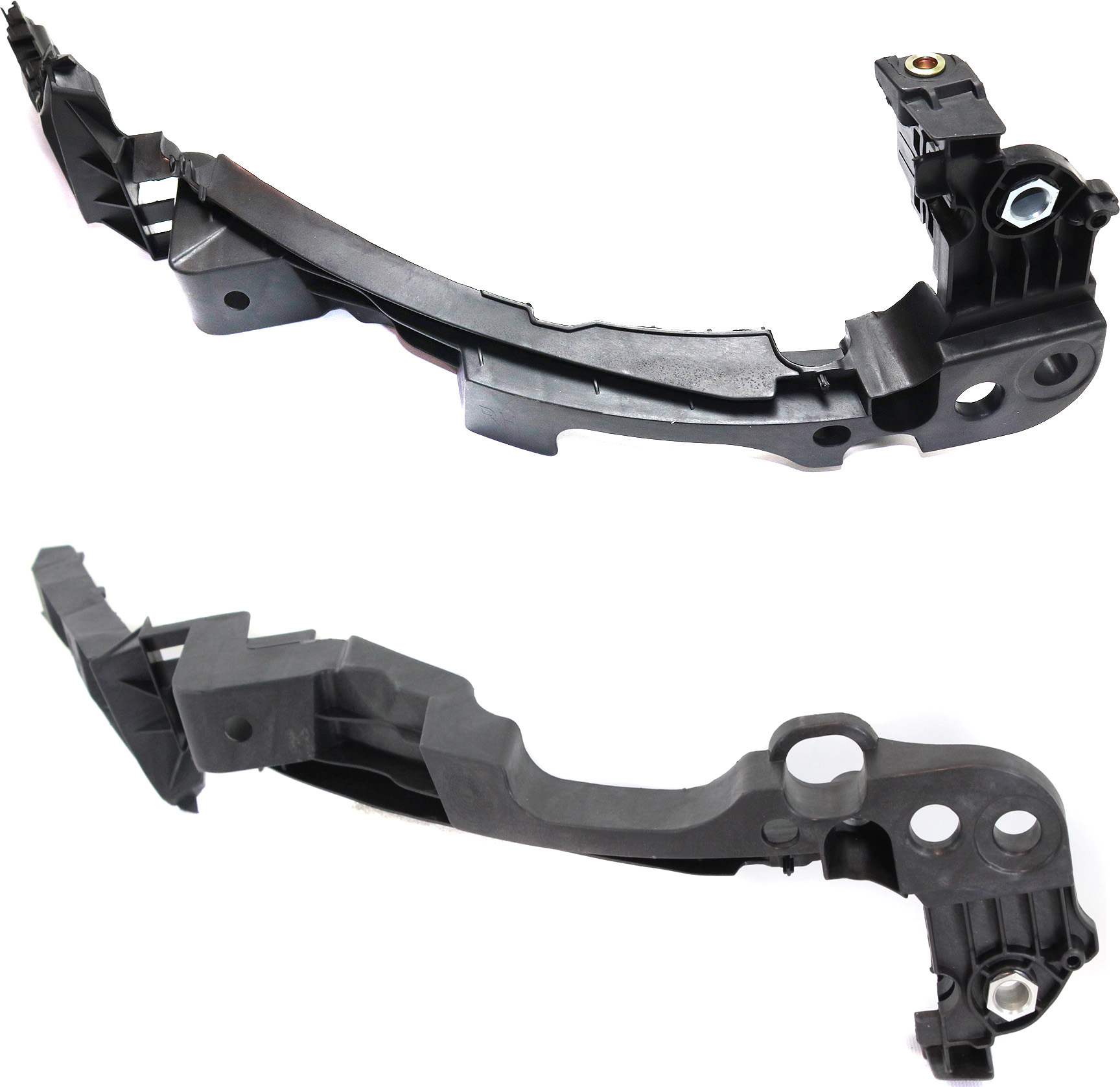 AM GOLF GTI 10-14 FRONT BUMPER BRACKET RH AND LH Outer Cover Locating Guide Plastic Hatchback SKU SET REPV019105 Partslink VW1043105 VW1042105 OEM 5K0807572J 5K0807571J