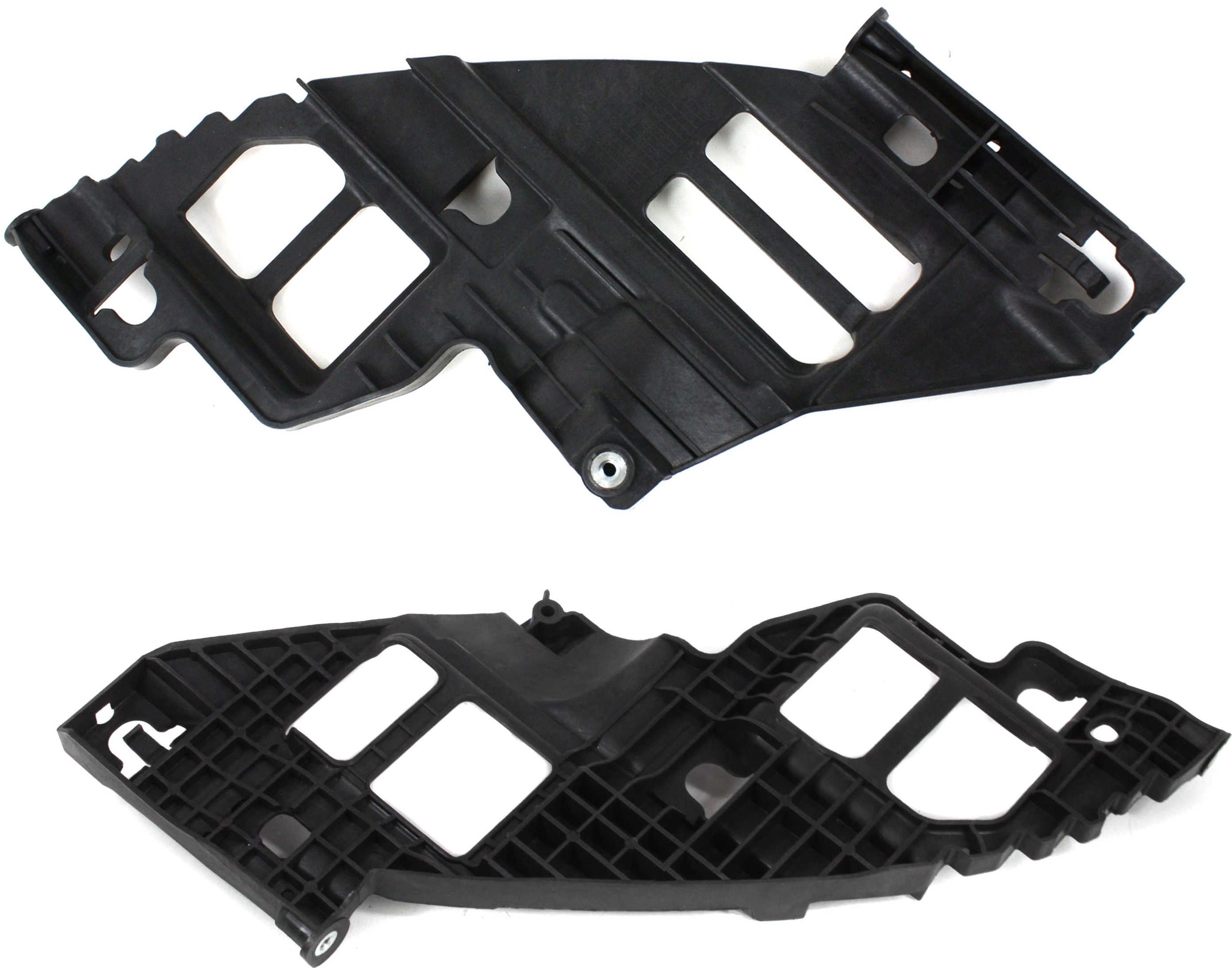 AM GOLF GTI JETTA 10-14 FRONT BUMPER BRACKET RH AND LH Inner Cover Locating Guide Plastic Hatchback Wagon SKU SET REPV040501 Partslink VW1043102 VW1042102 OEM 5K0807228A 5K0807227A